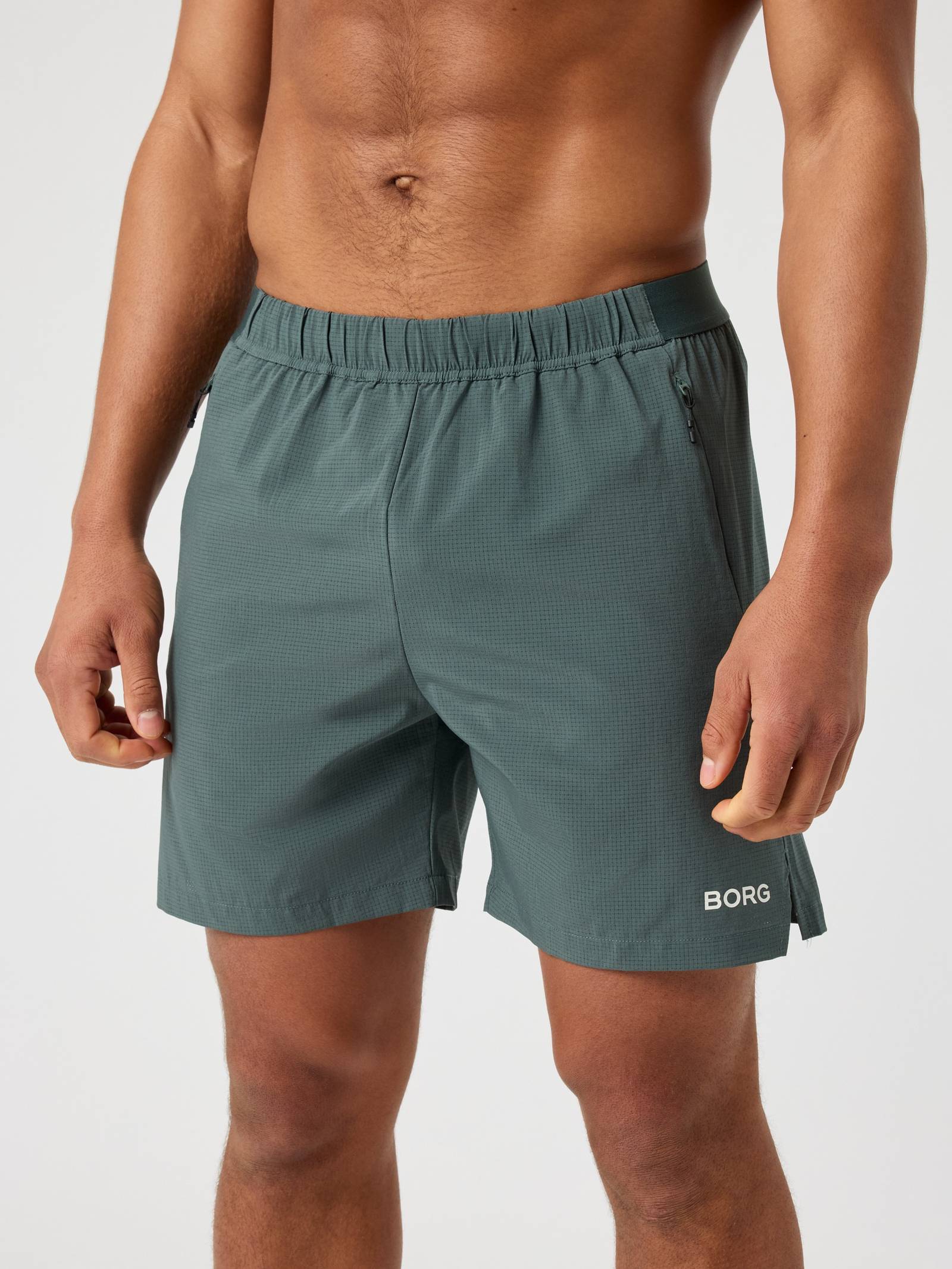 Borg Zip Shorts 7 Inch image 1