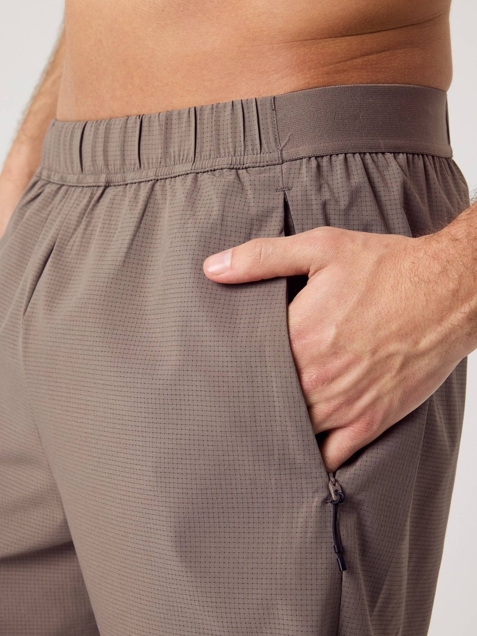 Borg Zip Shorts 7 Inch image 5