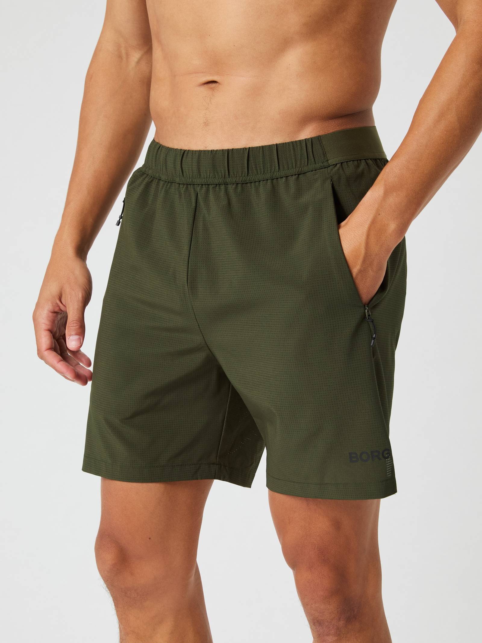 Borg Zip Shorts 7 Inch image 1
