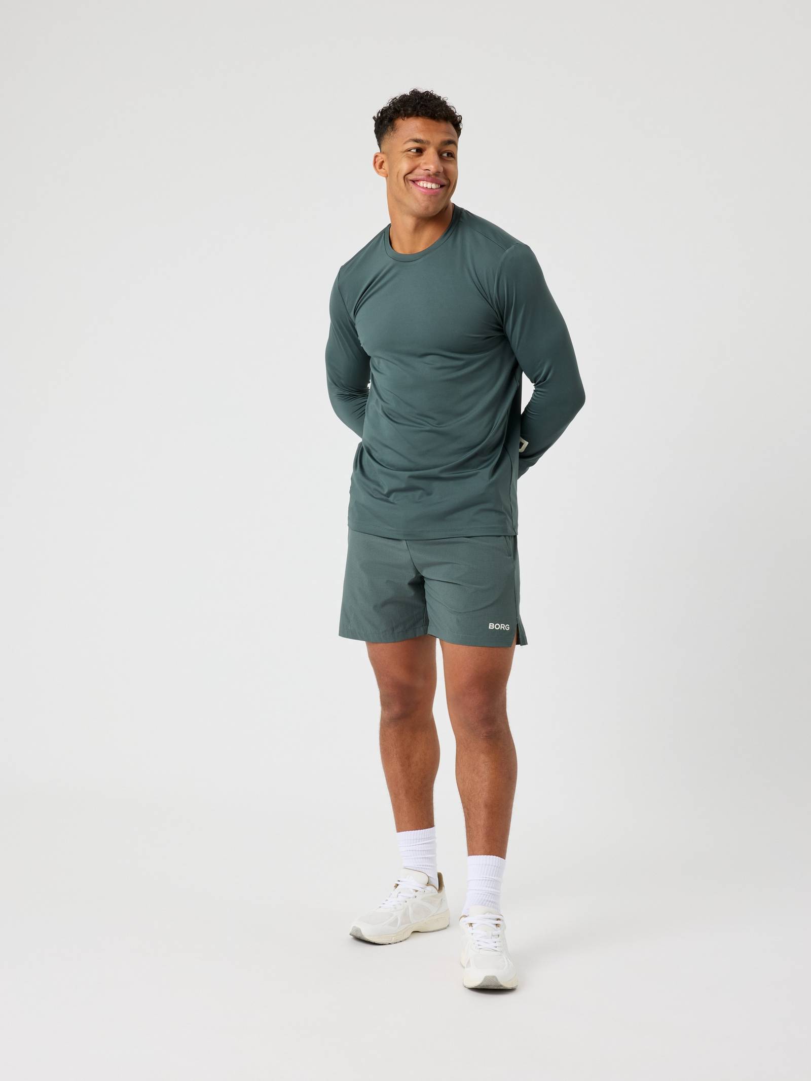 Borg Zip Shorts 7 Inch image 3