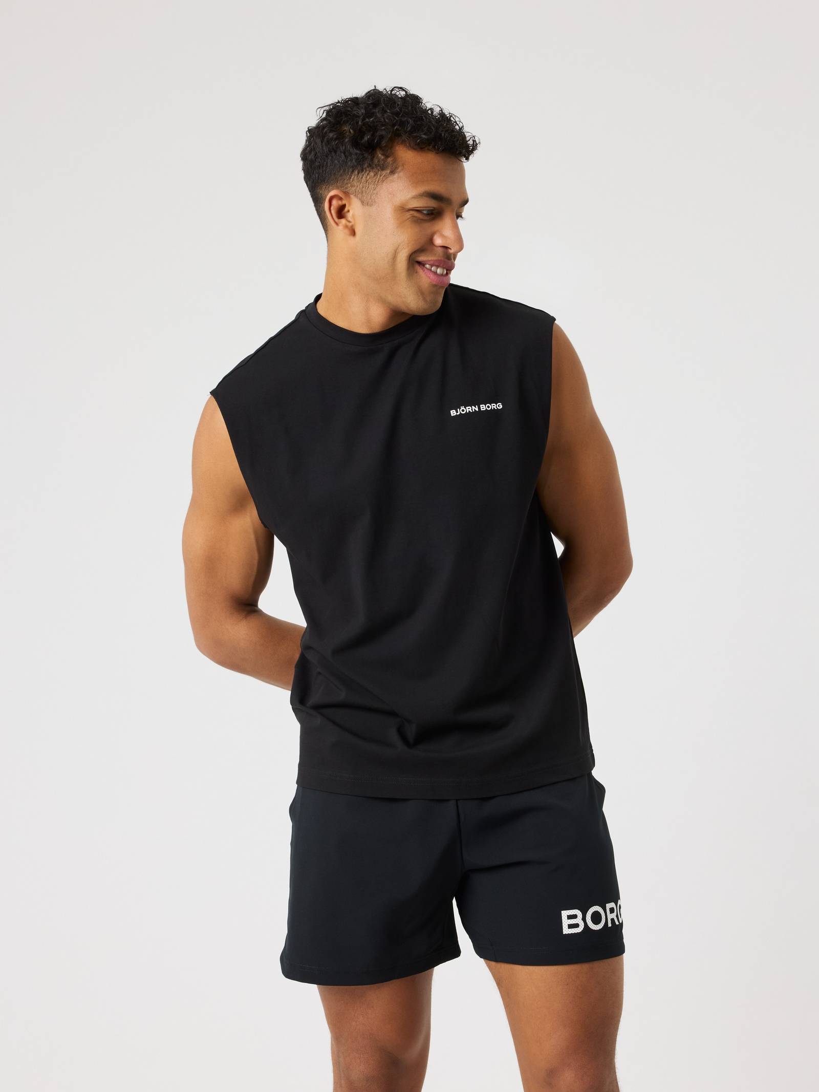 Björn Borg - Borg Gym Sleeveless T-Shirt Black Beauty Men - Image 1