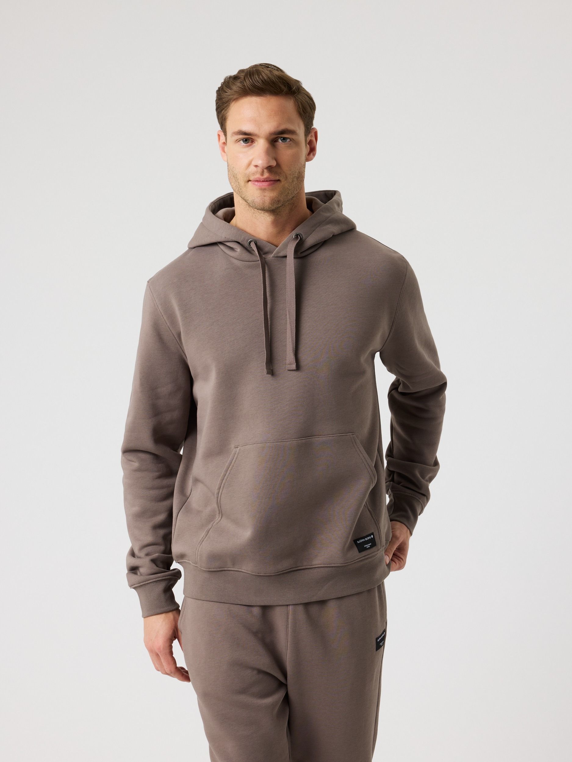 Borg Running Mid Layer Hood - Men - Black Beauty | Björn Borg