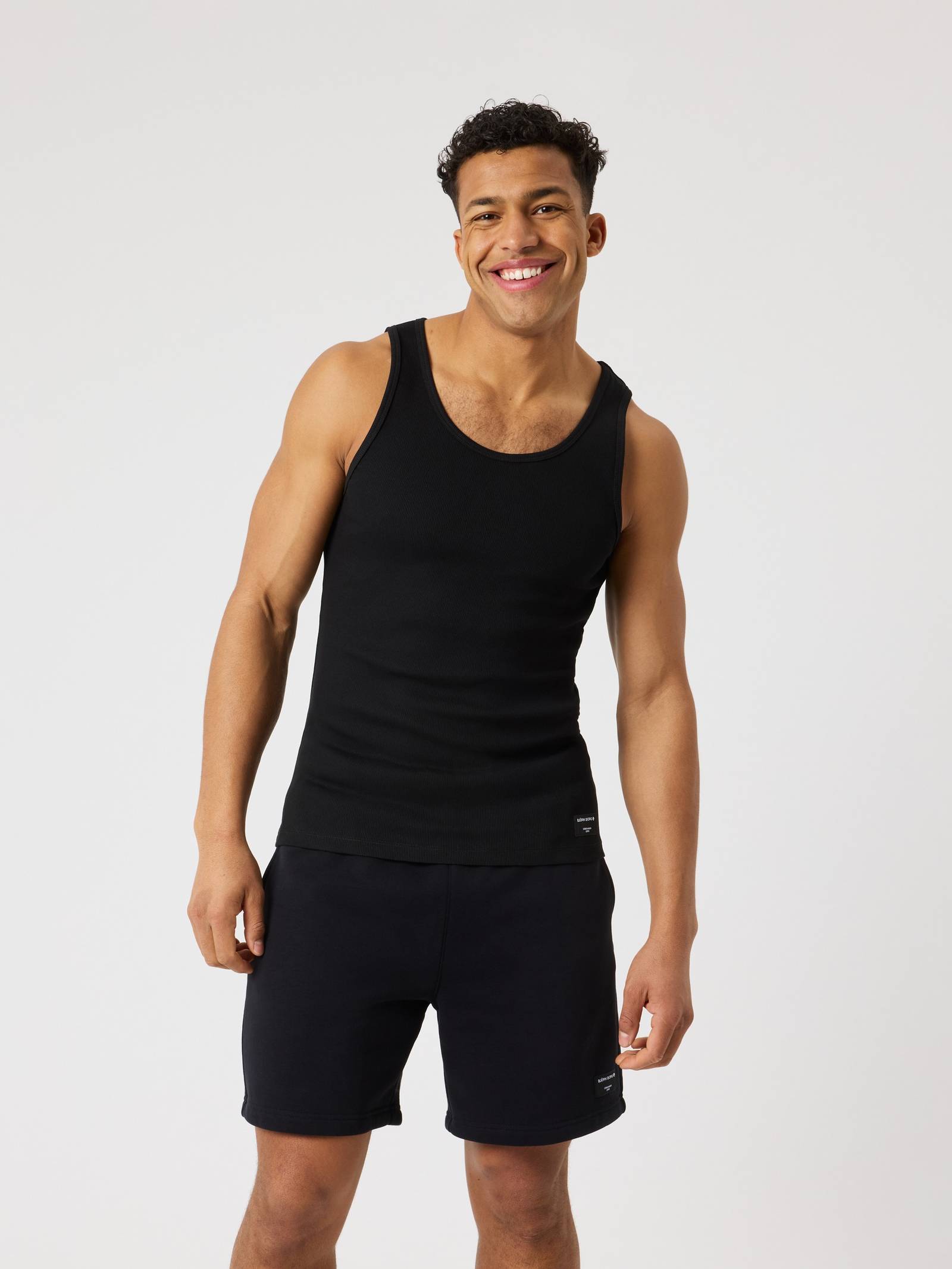 Björn Borg - Centre Ribbed Tank Black Beauty Men - Image 1