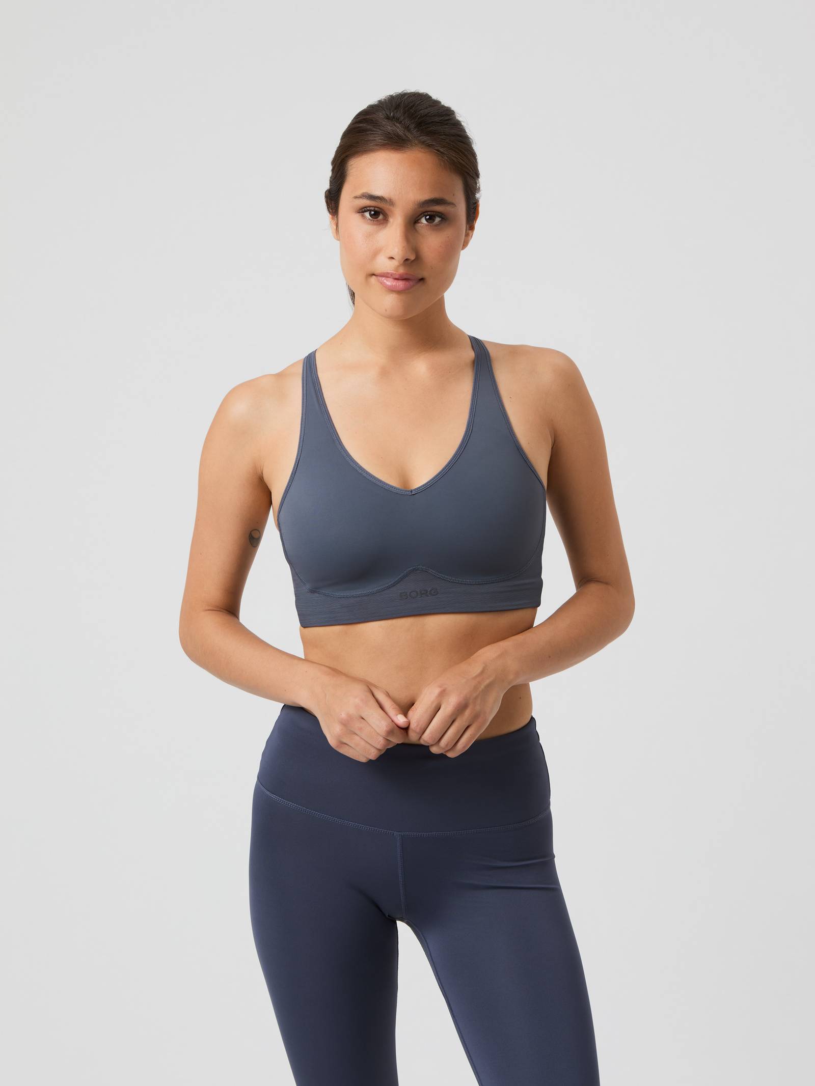 Borg Mid V Support Sports Bra image 1