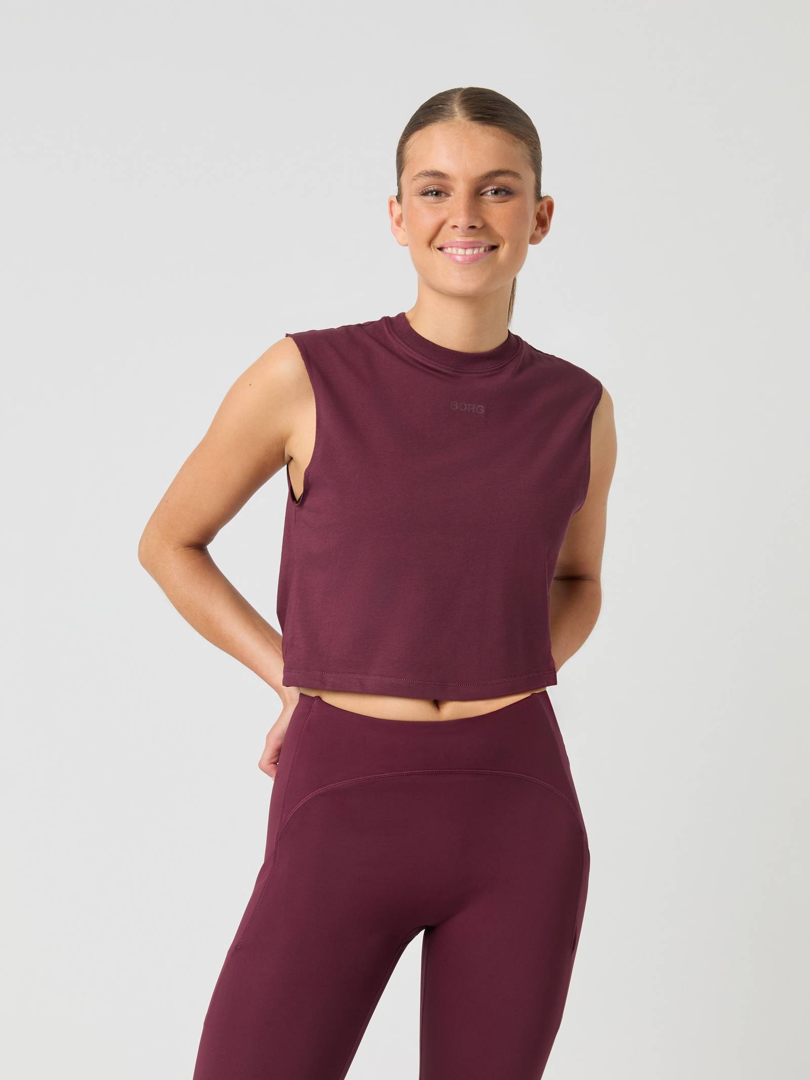 Borg Cropped Tank Top image 1