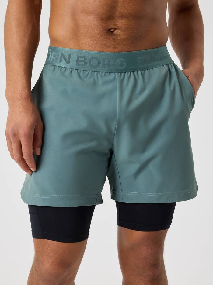 Björn Borg - Borg 2 In 1 Shorts Balsam Green