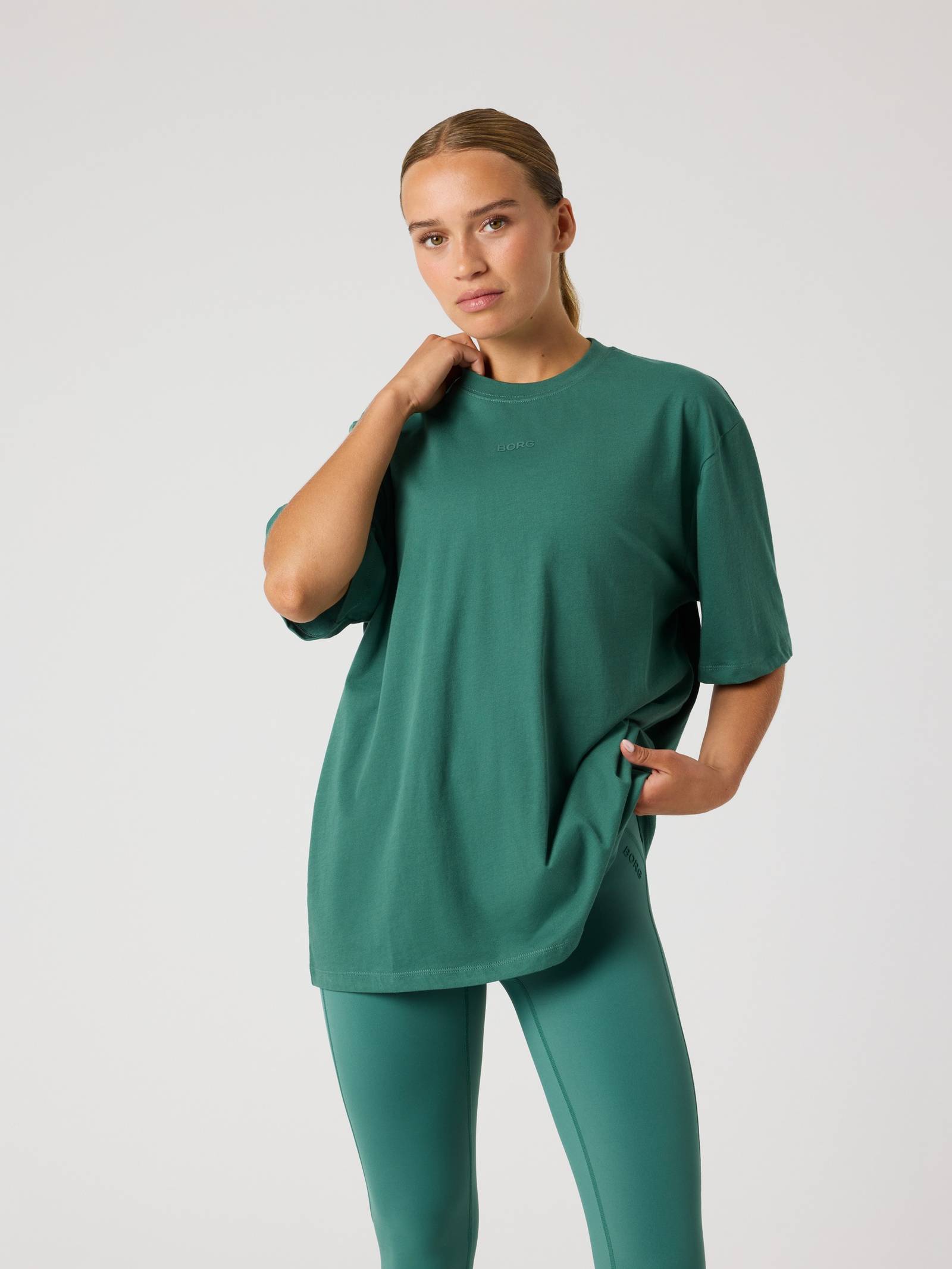 Björn Borg - Studio Oversized T-Shirt Mallard Green Dames - Image 1