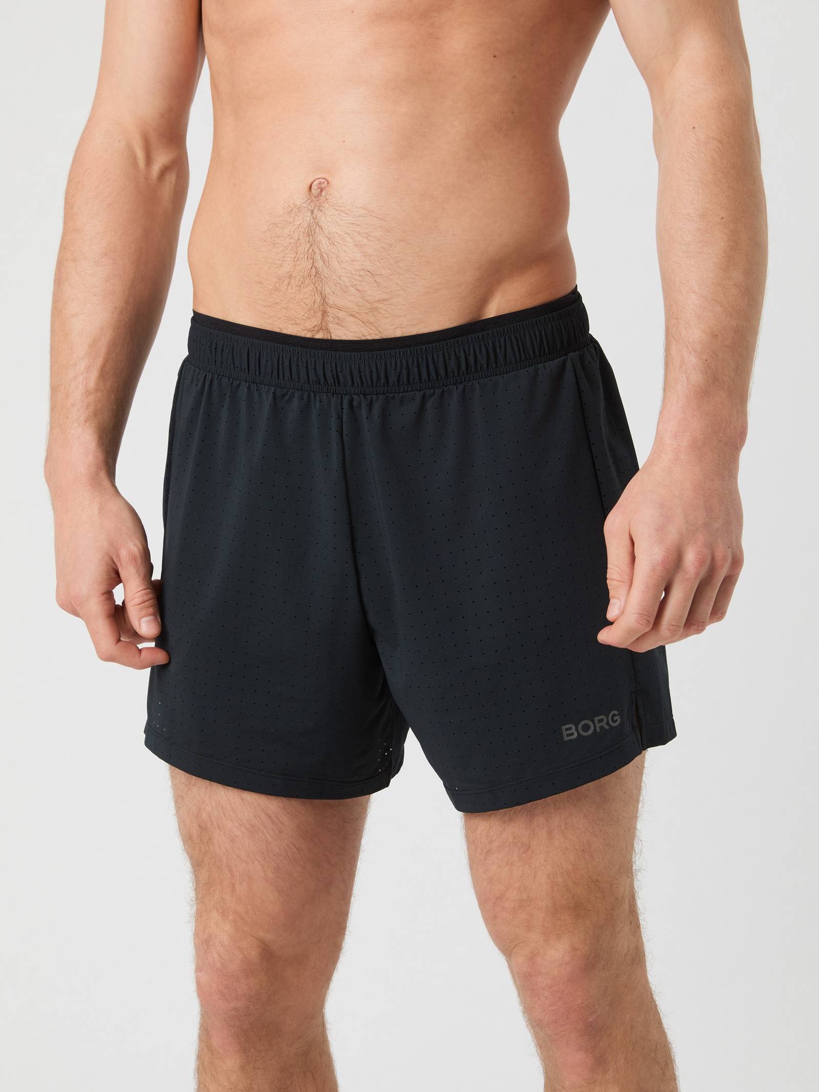 Borg Running Perforated 5' Shorts image 2
