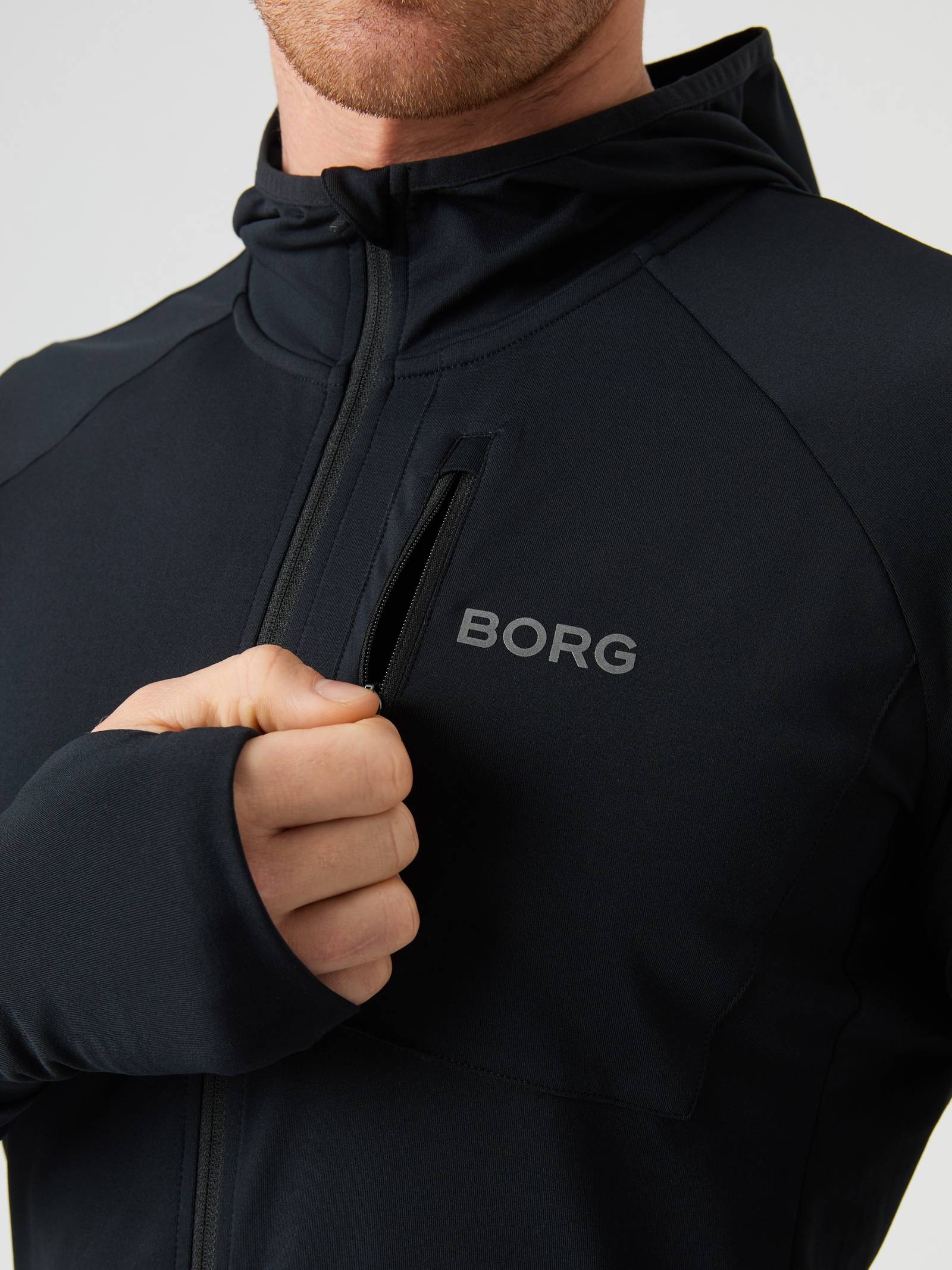 Borg Running Mid Layer Hood image 4