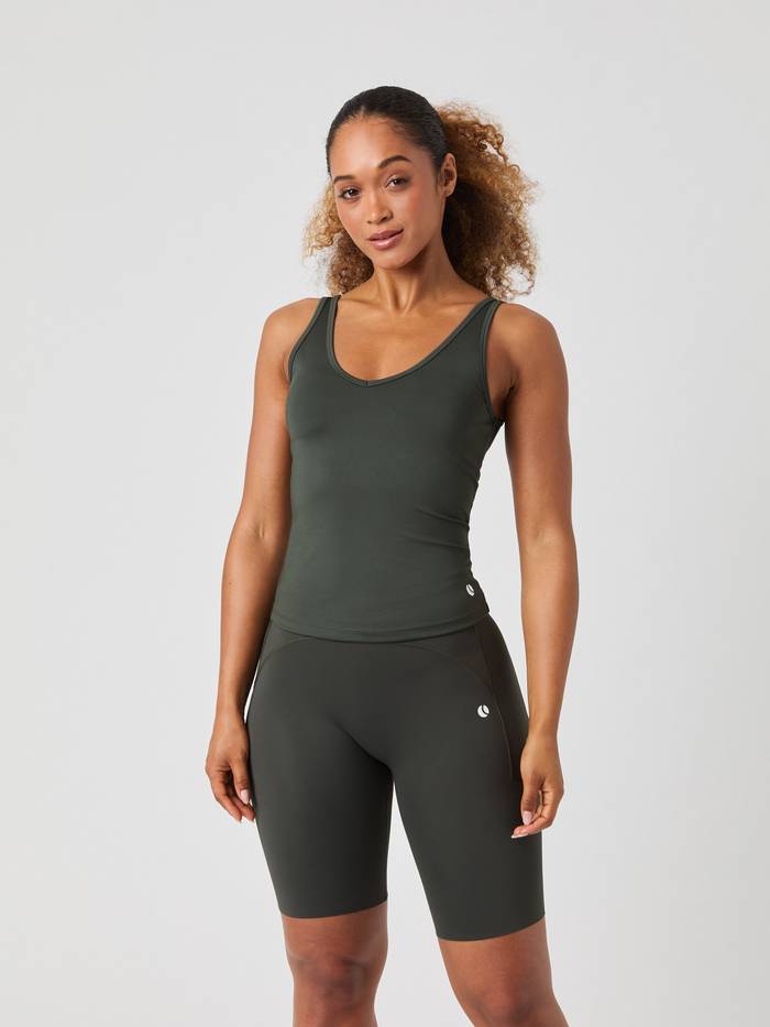 Ace Deep V Neck Tank Top