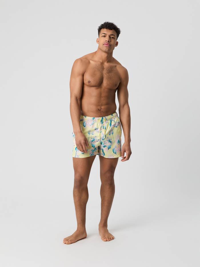Borg Print Swim Shorts