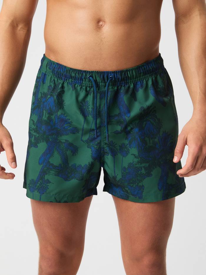Borg Print Swim Shorts