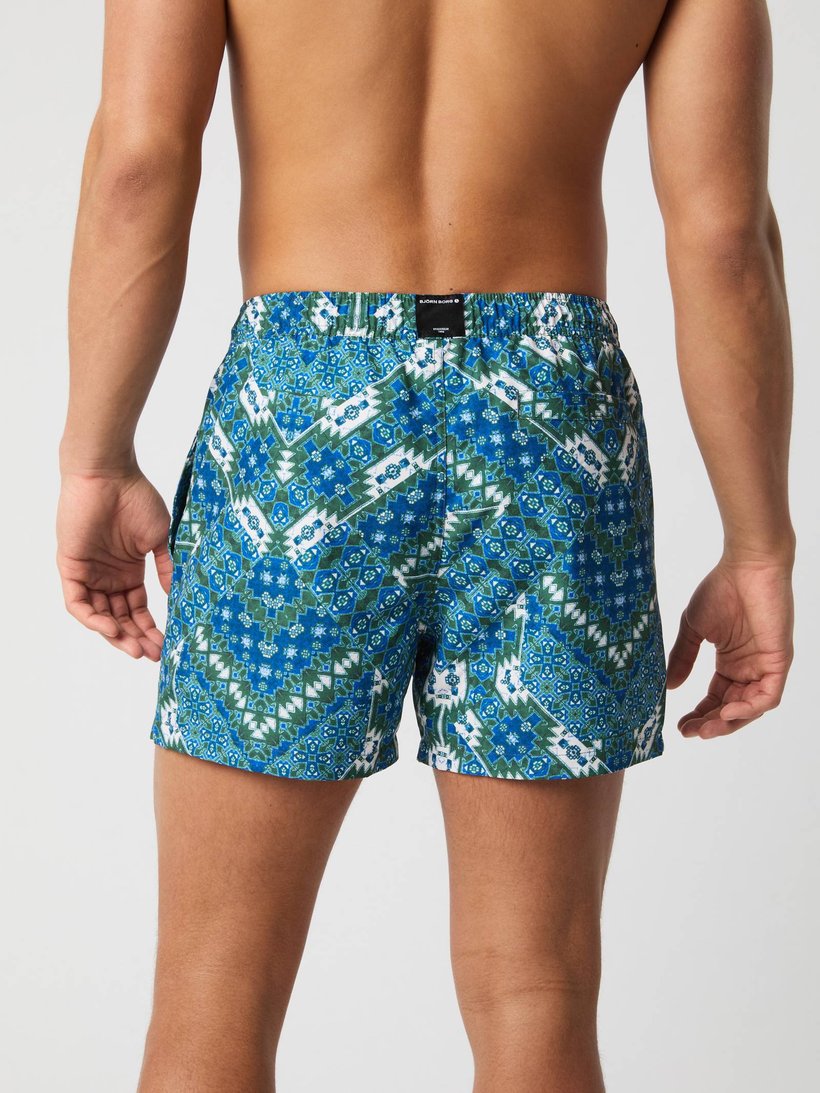 Borg Print Swim Shorts image 3