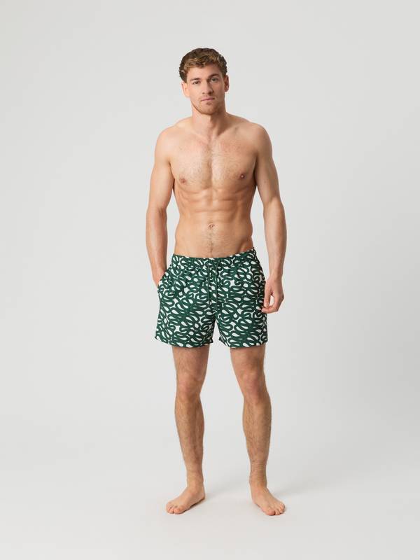 Borg Print Swim Shorts