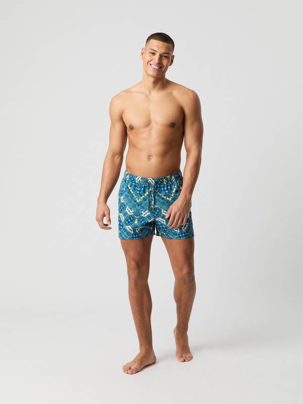 Borg Print Swim Shorts