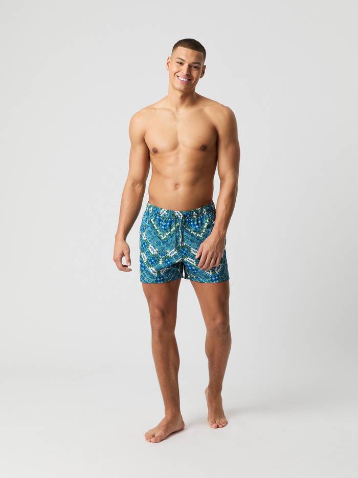 Borg Print Swim Shorts