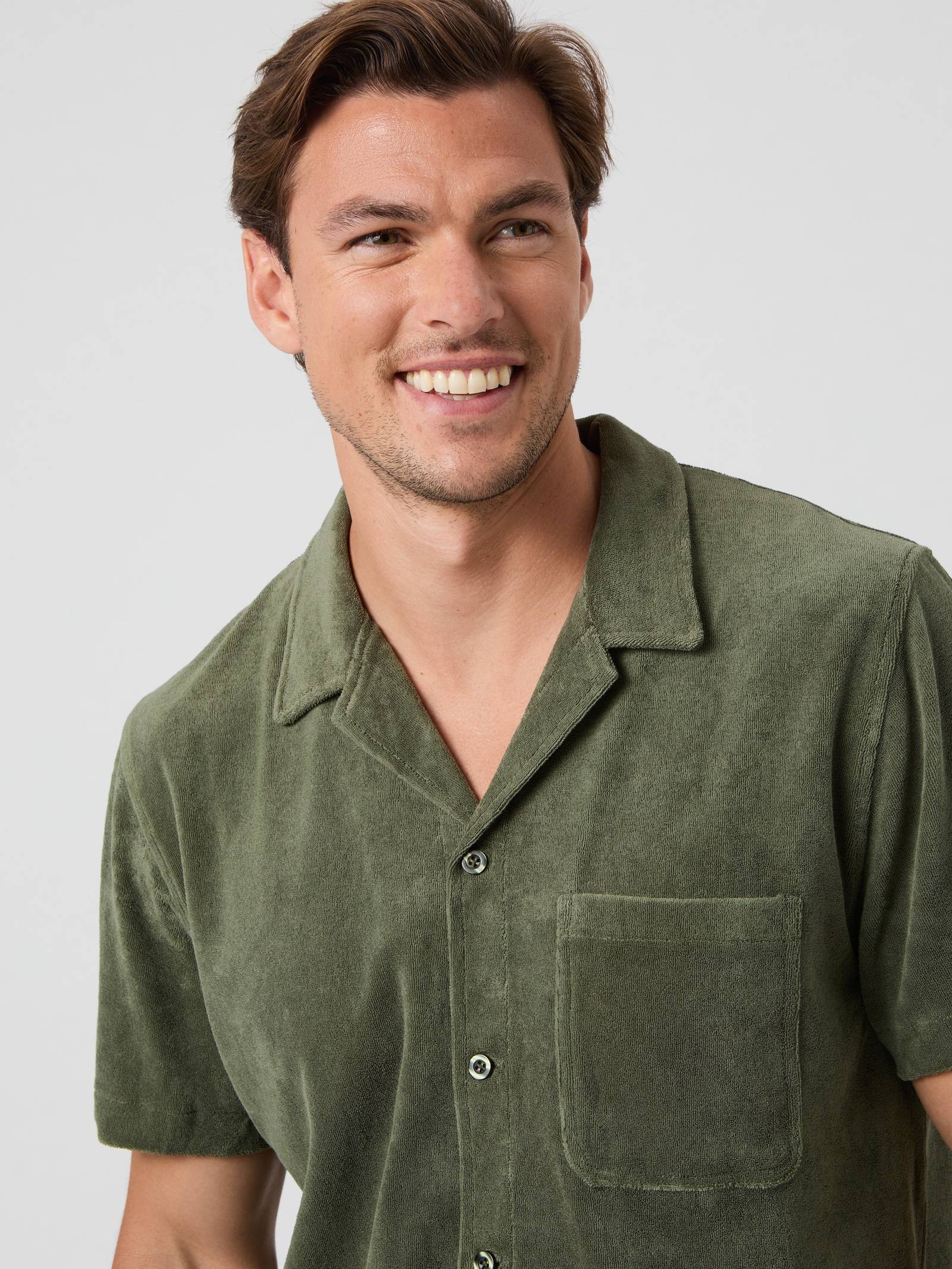 Borg Toweling Pool Shirt image 1