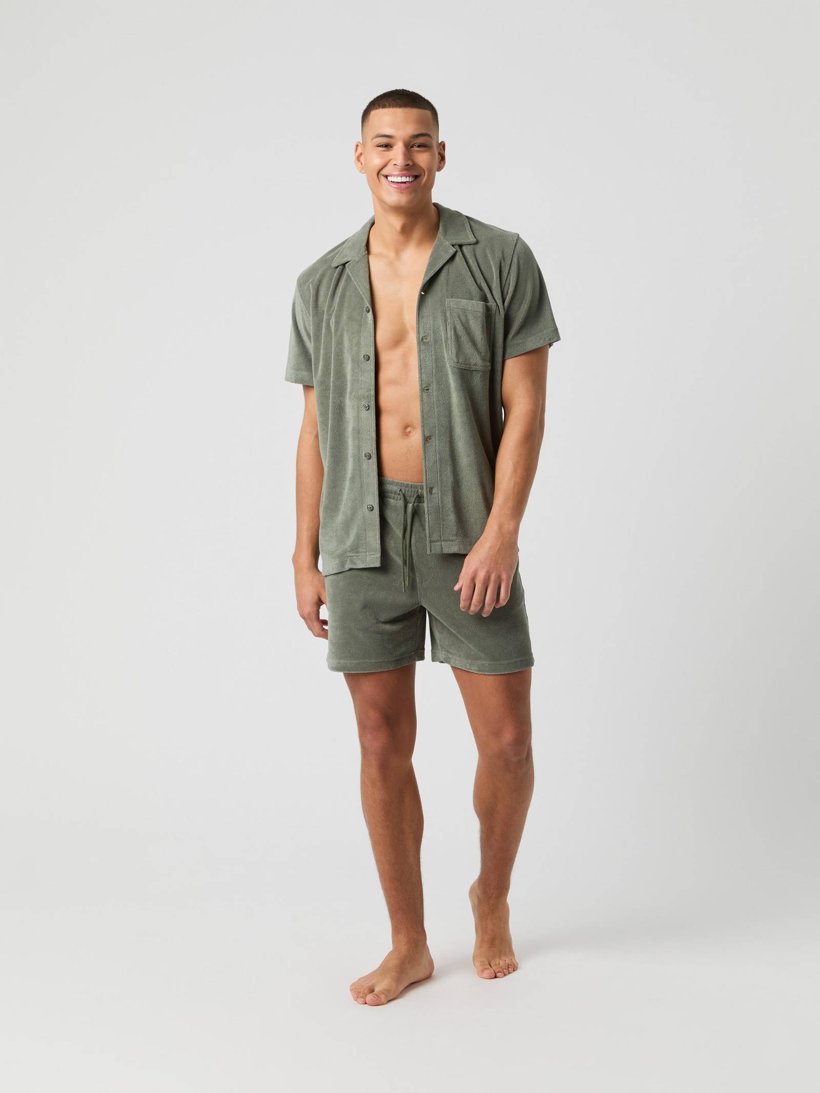 Borg Toweling Pool Shorts image 1