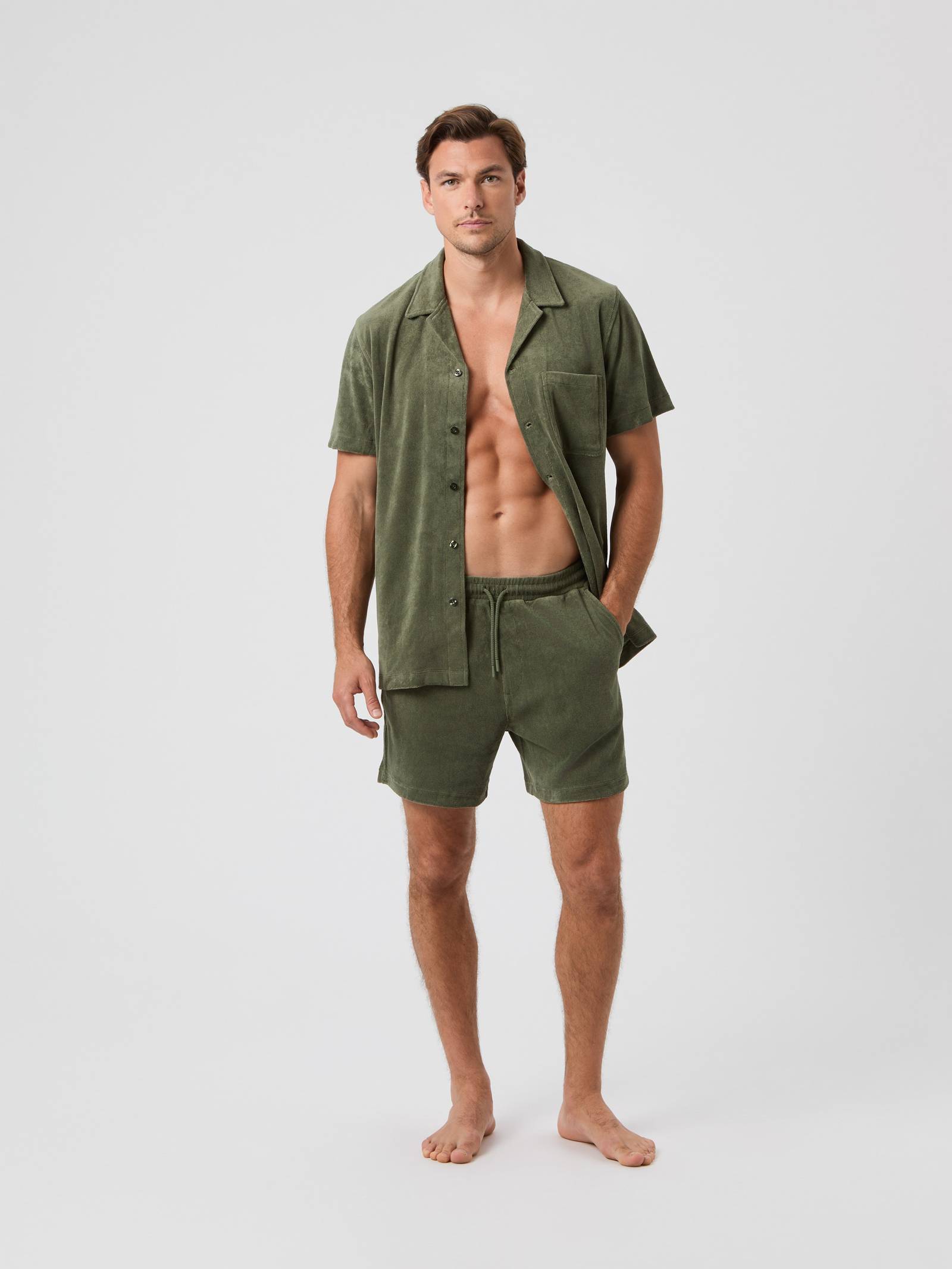 Borg Toweling Pool Shorts image 1
