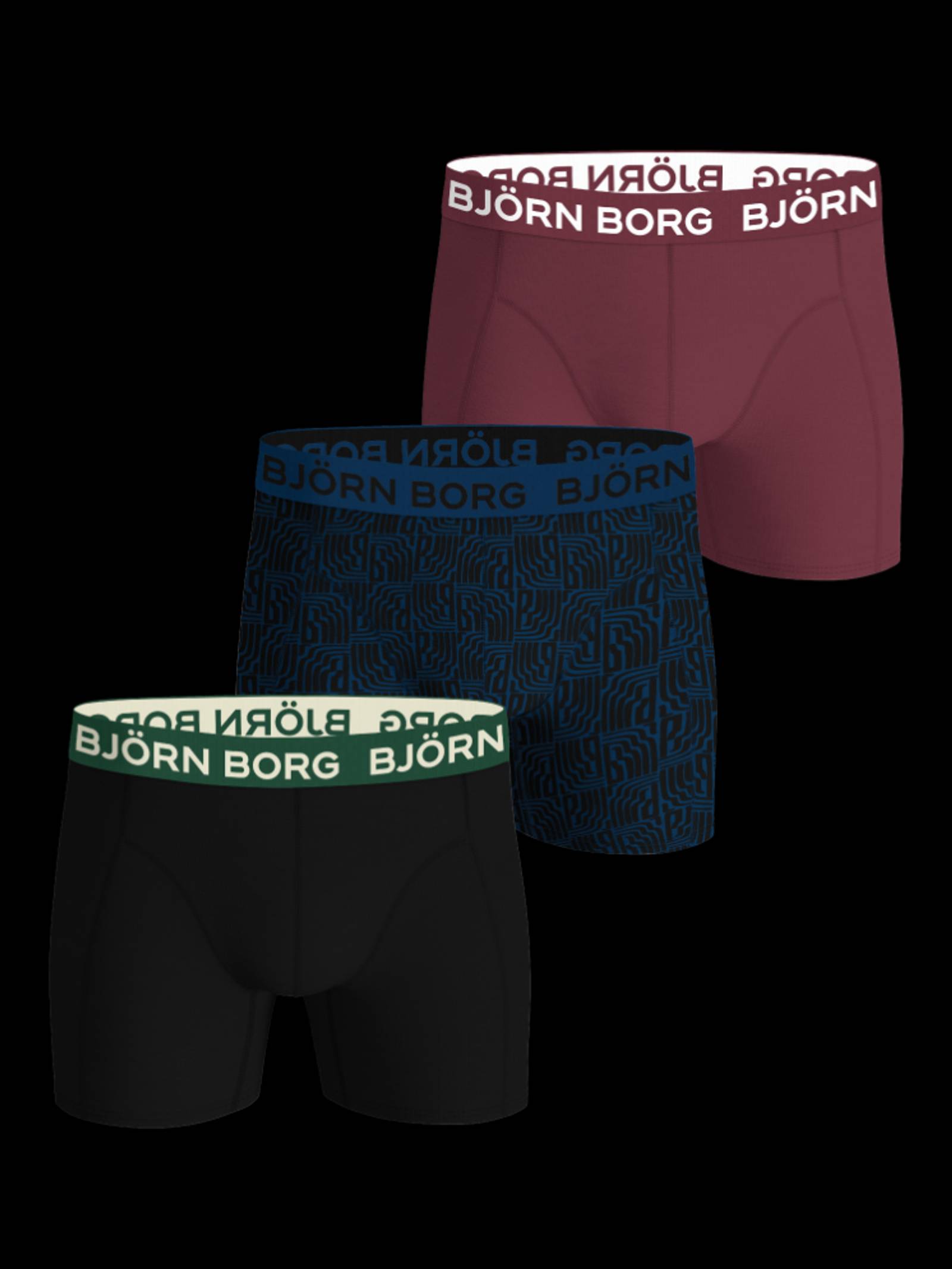Björn Borg - Cotton Stretch Boxers 3-pack Multi Men - Image 1
