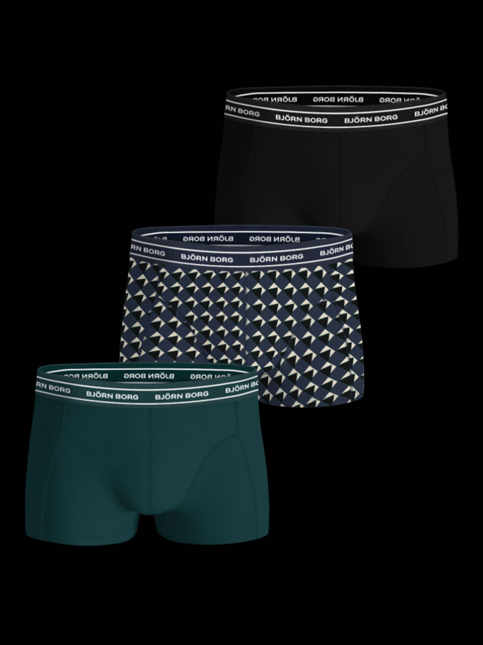 Organic Cotton Stretch Trunks 3-pack image 1