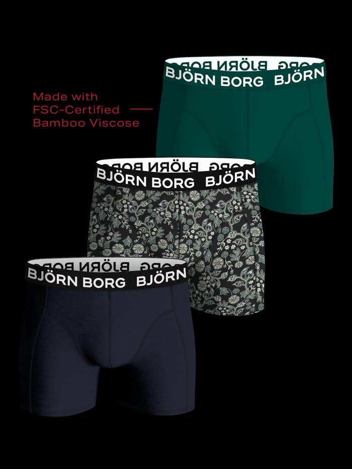 Bamboo Cotton Blend Boxers 3-pack