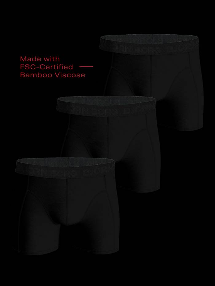 Bamboo Cotton Blend Boxers 3-pack