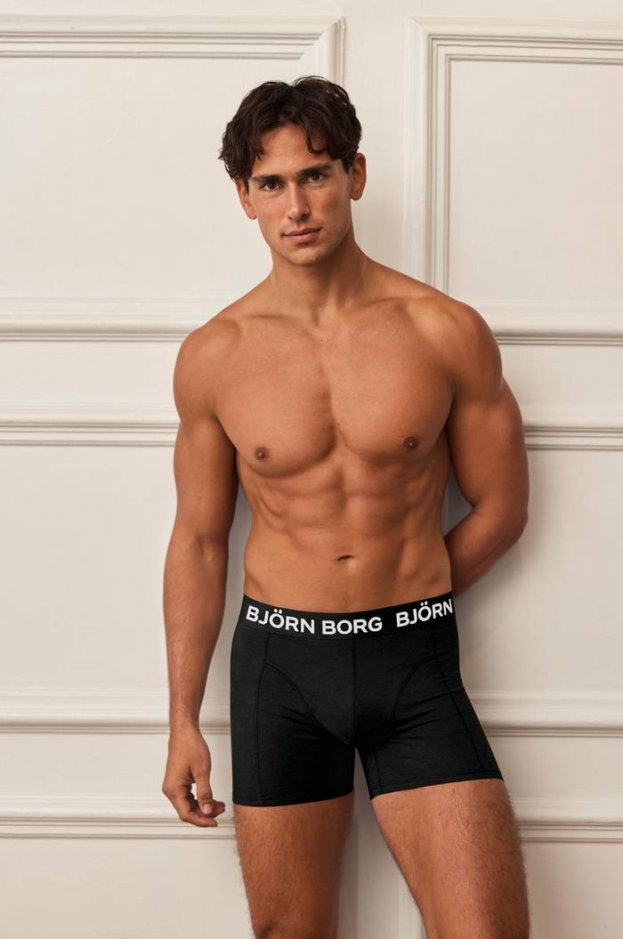 Björn Borg - Cotton Stretch Boxers 3-pack Black