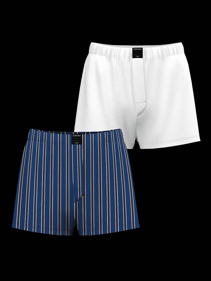 Cotton Stretch Woven Boxer Shorts 2-pack