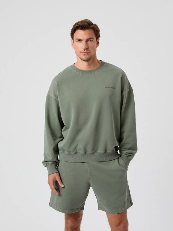 Borg Oversized Washed Sweatshirt