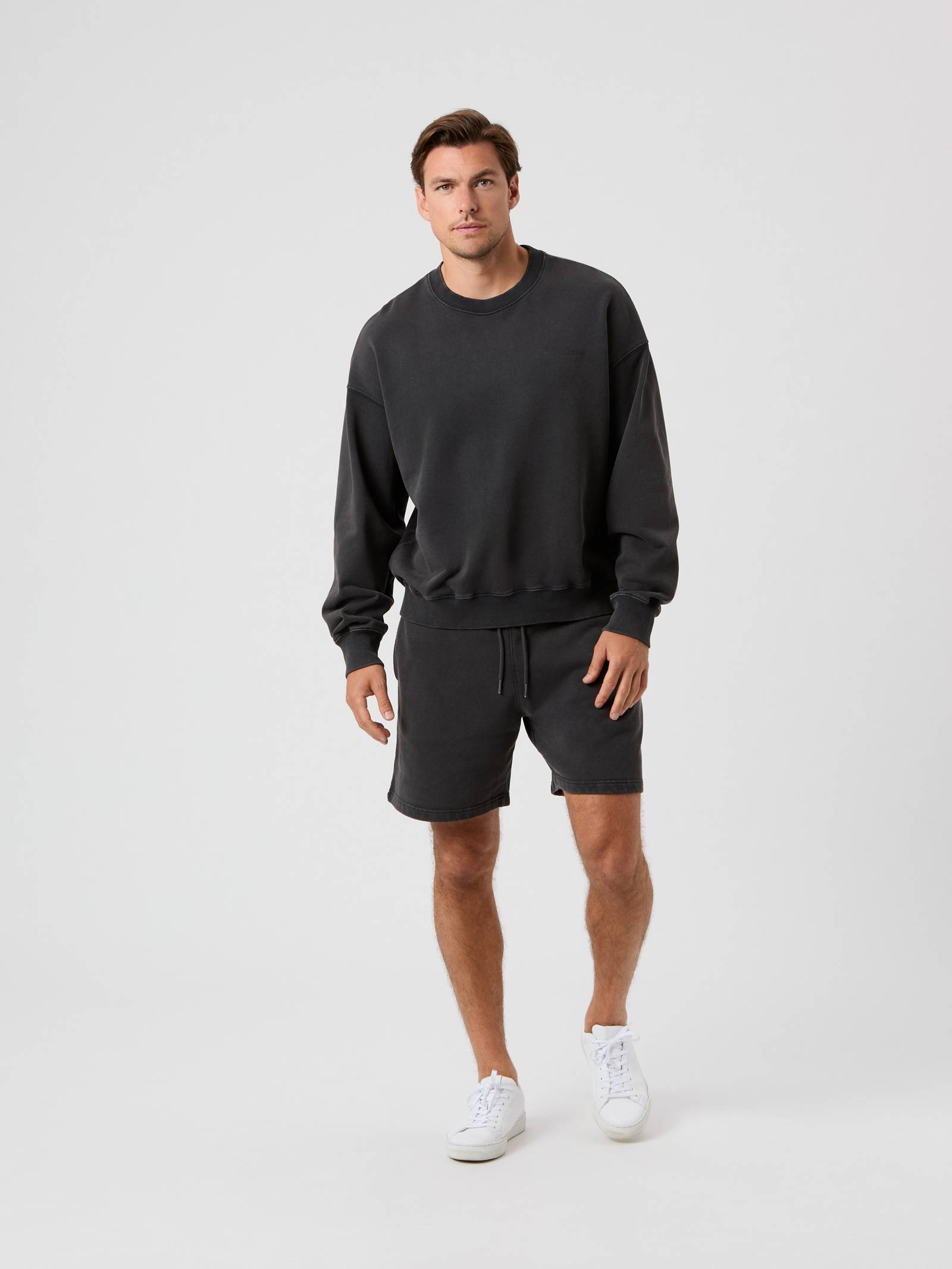 Borg Oversized Washed Sweatshorts image 1