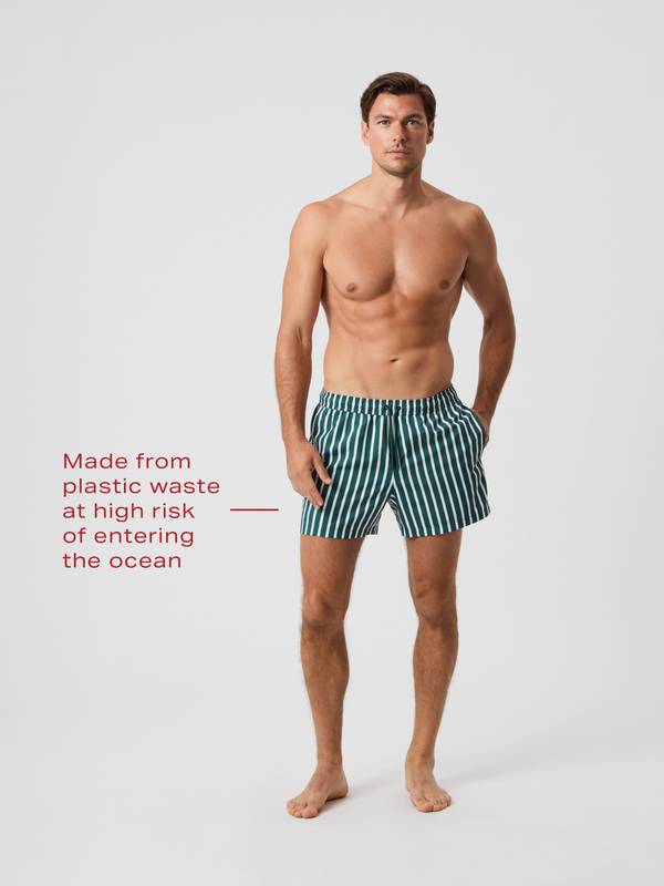 Borg Print Swim Shorts