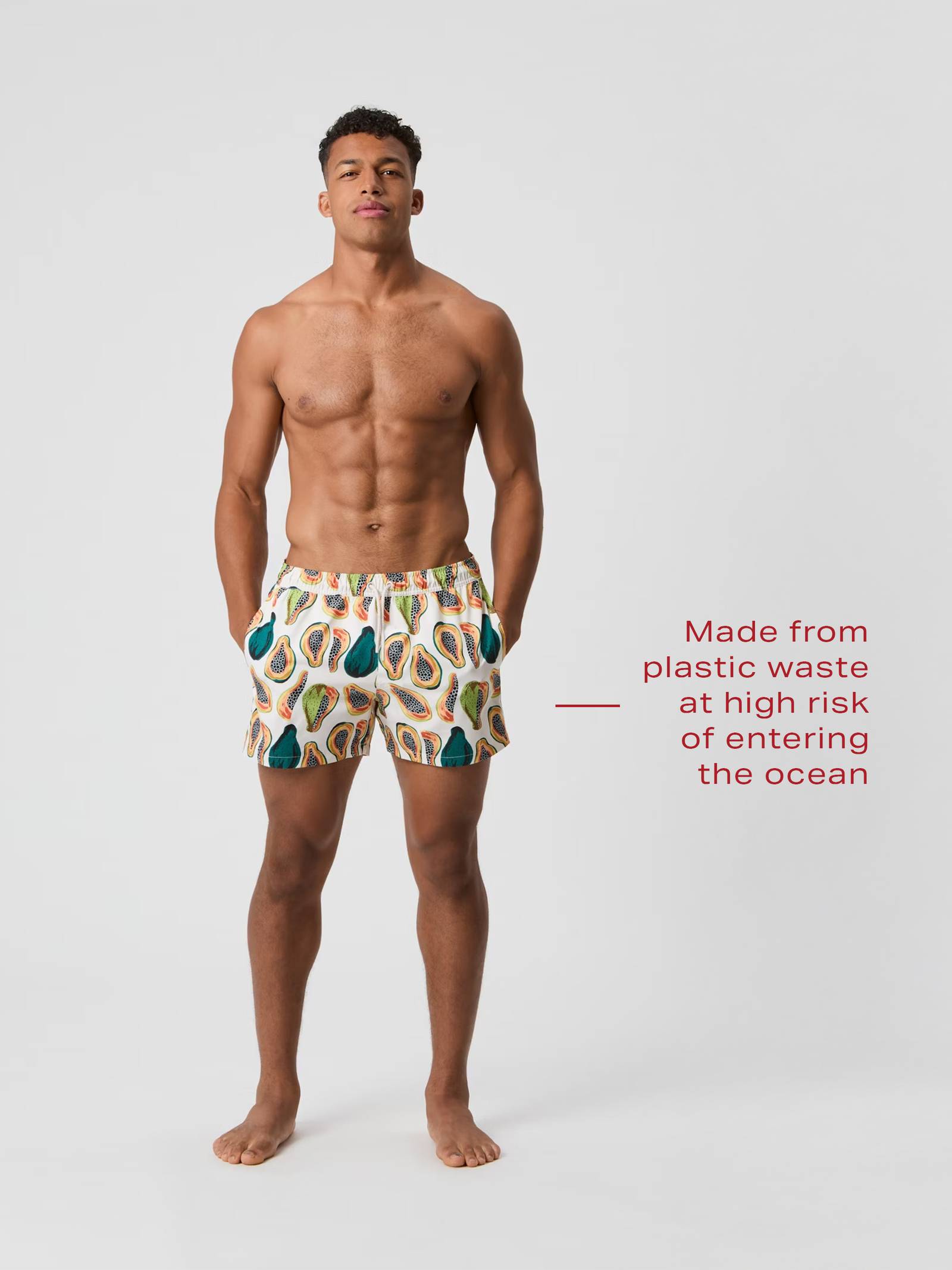 Borg Print Swim Shorts image 2