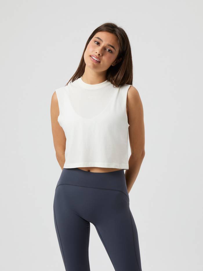 Borg Cropped Tank Top