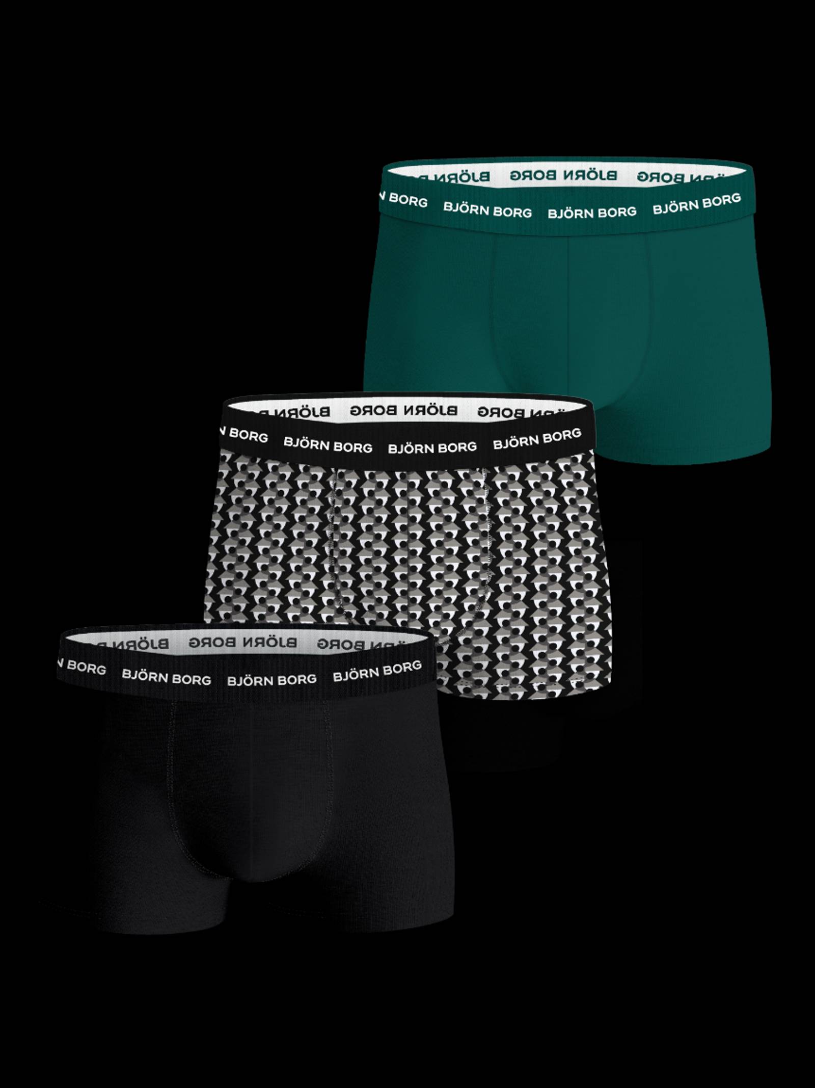 Cotton Stretch Trunks 3-pack image 1