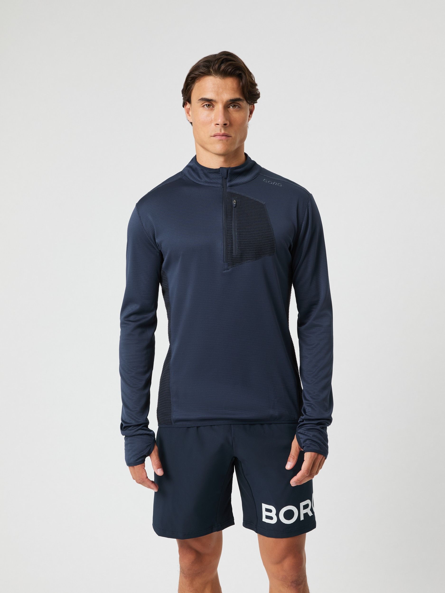 Borg Full Zip Fleece - Men - Black Beauty | Björn Borg