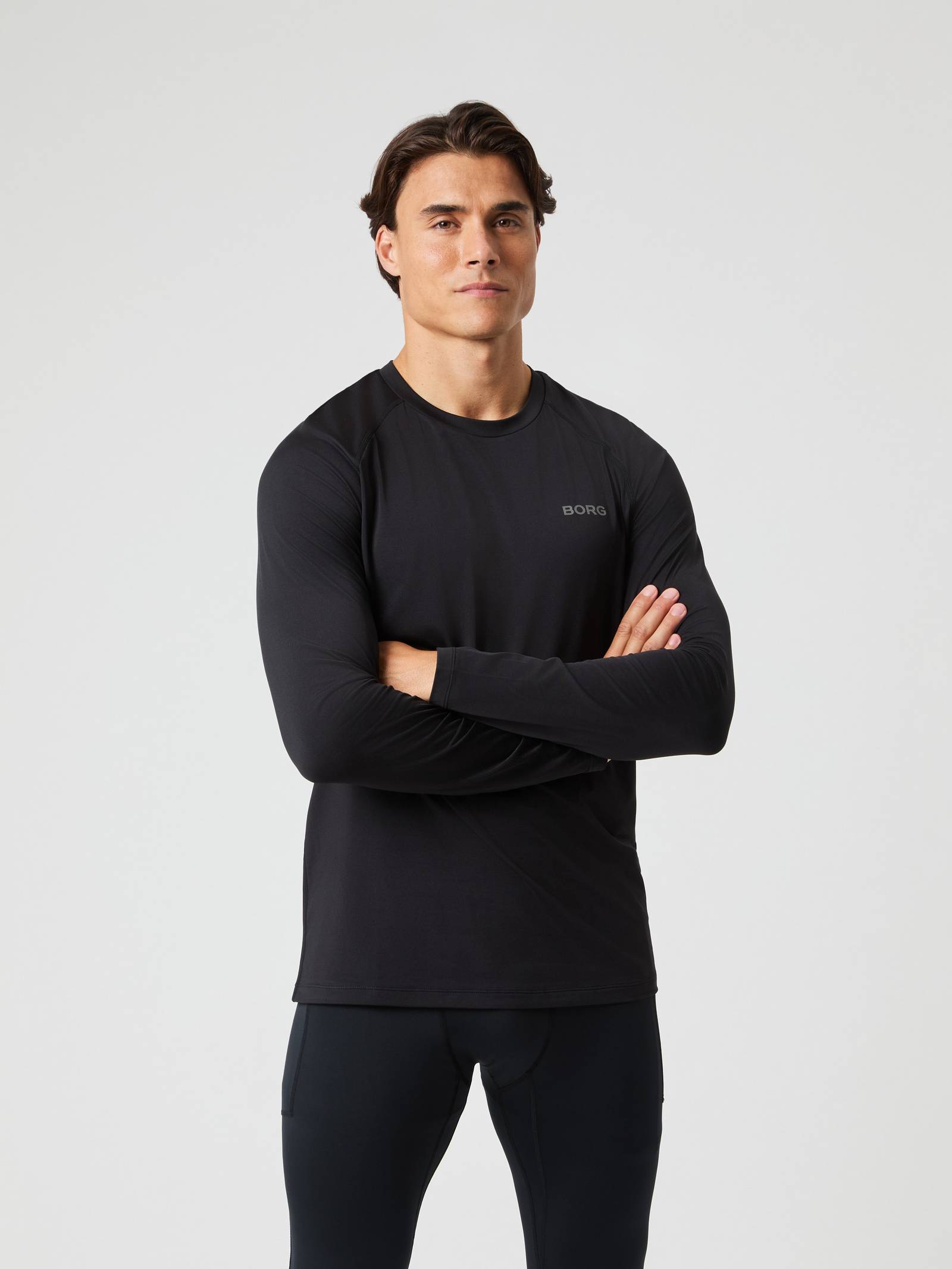 Borg Performance Long Sleeve Brushed T-Shirt image 1