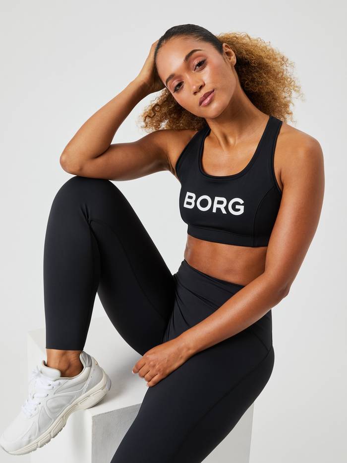 Björn Borg - Borg Mid Support Sports Bra Black Beauty