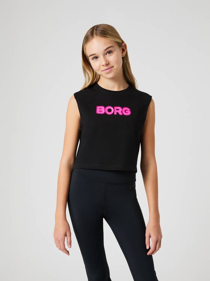 Borg Cropped Tank Top