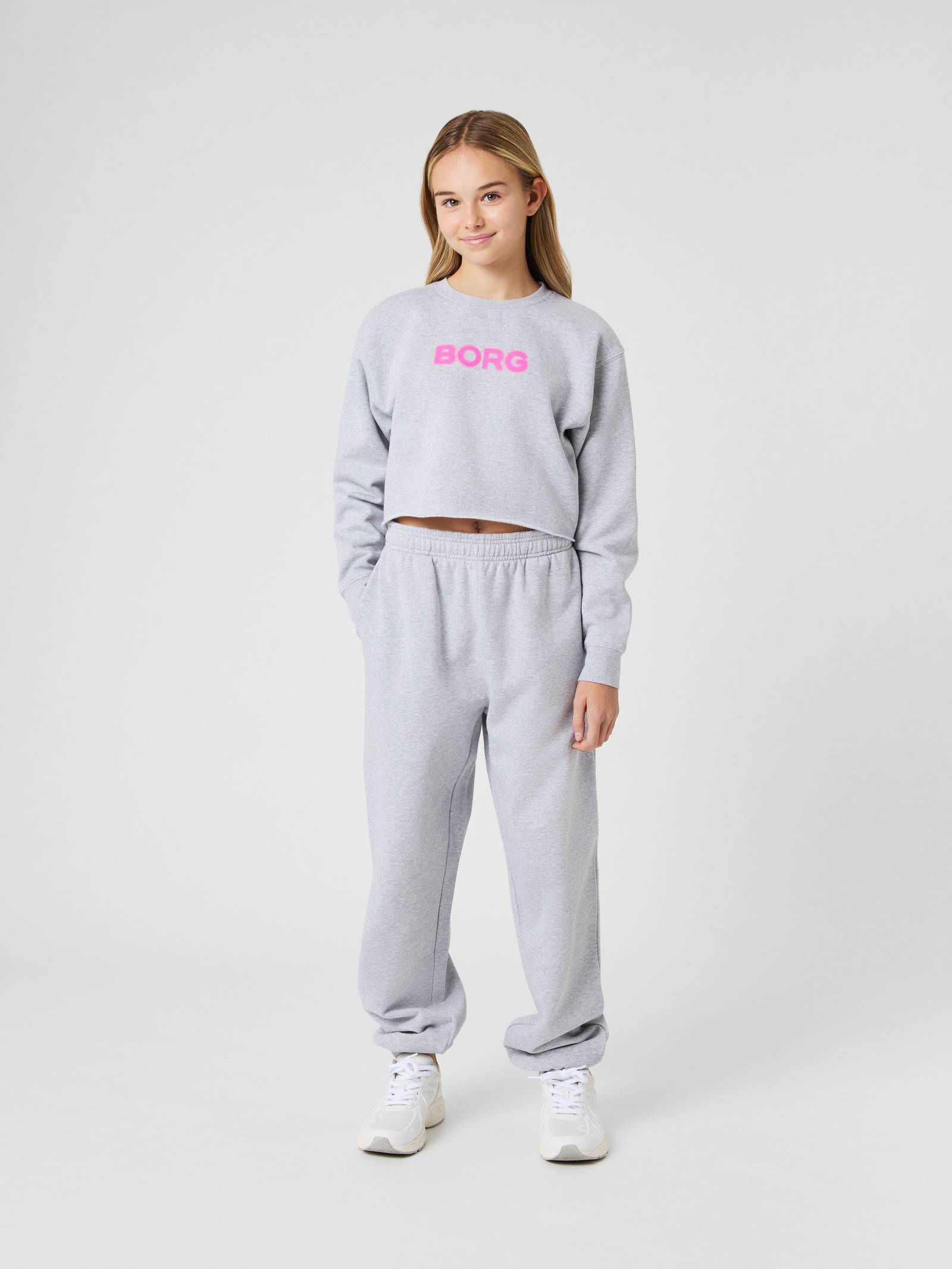 Borg Oversized Cropped Sweatshirt image 3