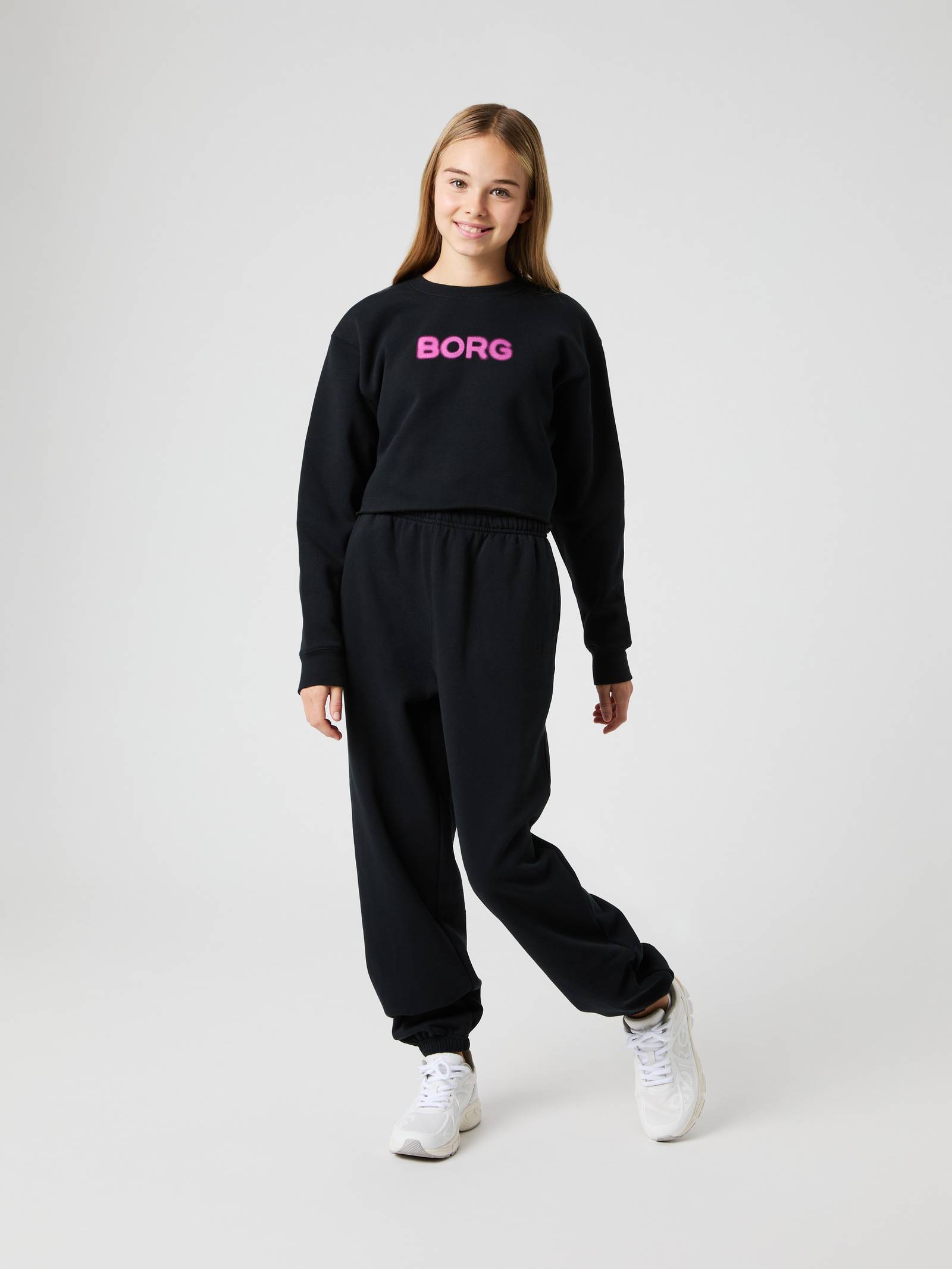 Borg Oversized Cropped Sweatshirt image 3