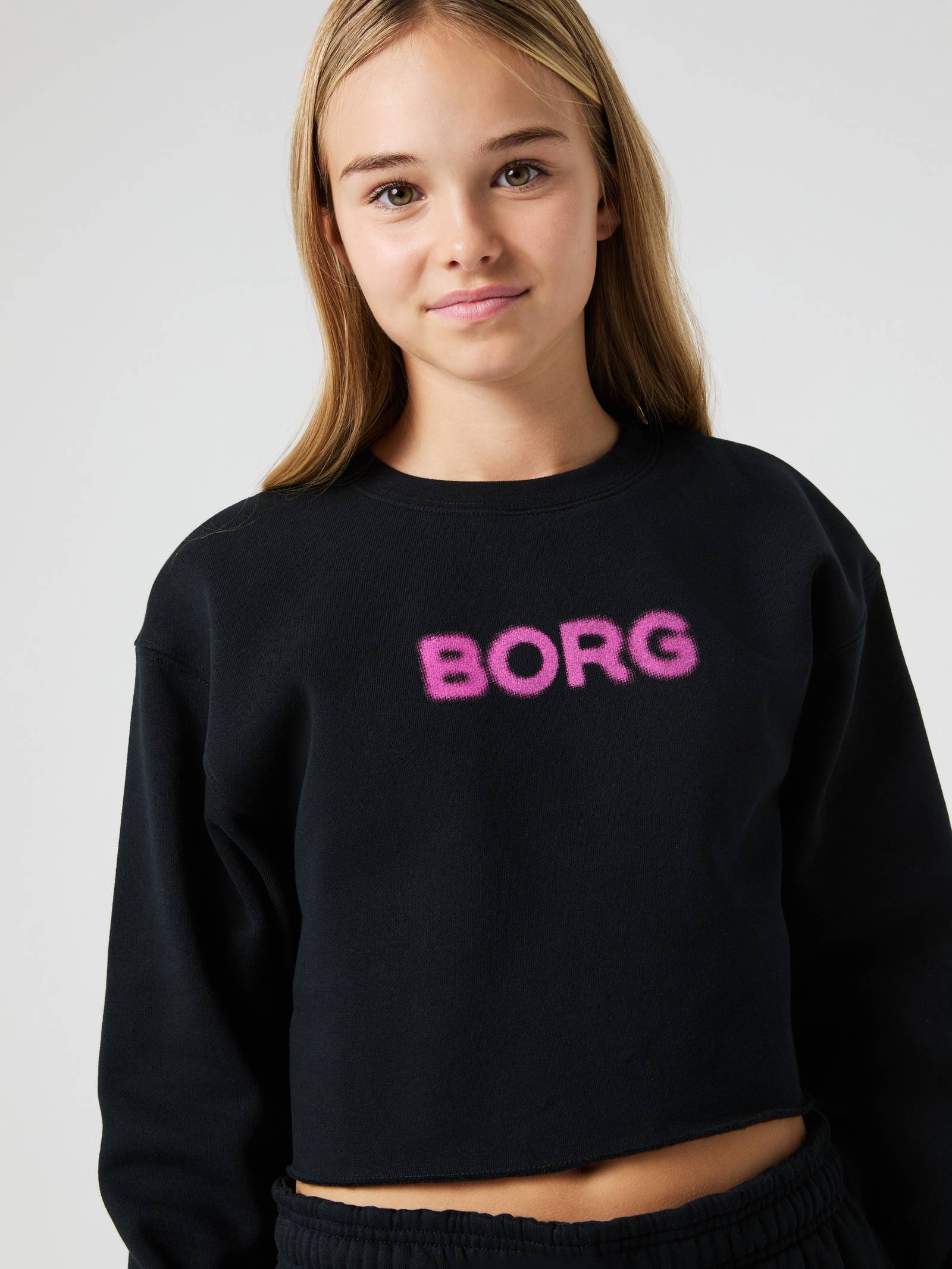 Borg Oversized Cropped Sweatshirt image 4