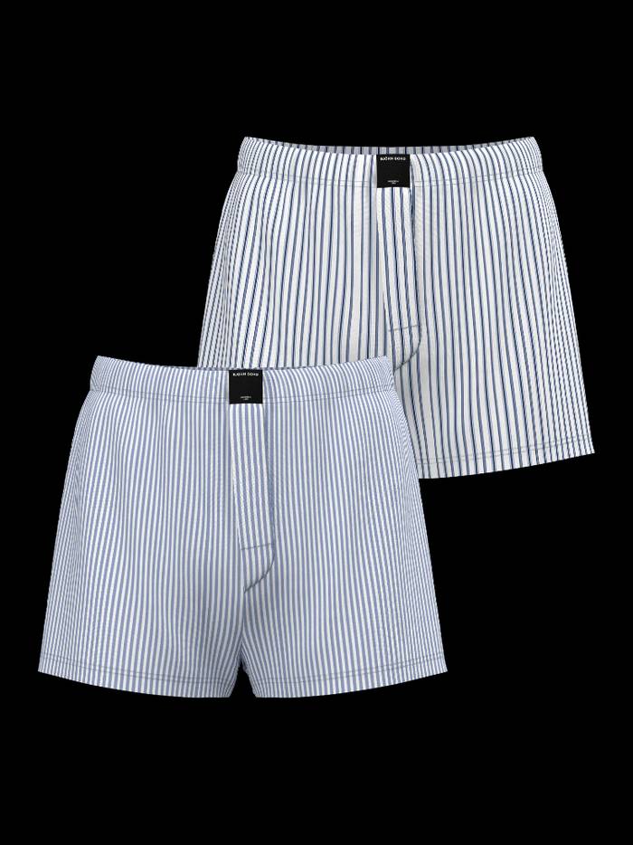 Cotton Stretch Woven Boxers Shorts 2-pack