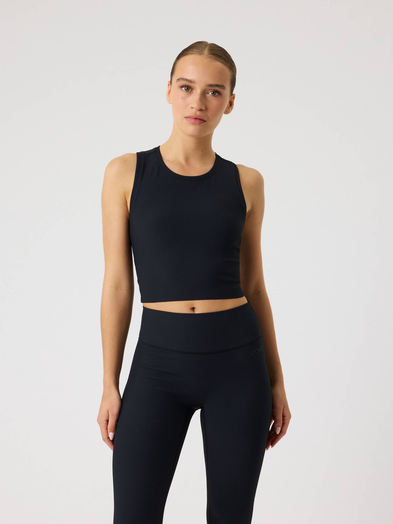 Studio Ribbed Cropped Tank Top image 1