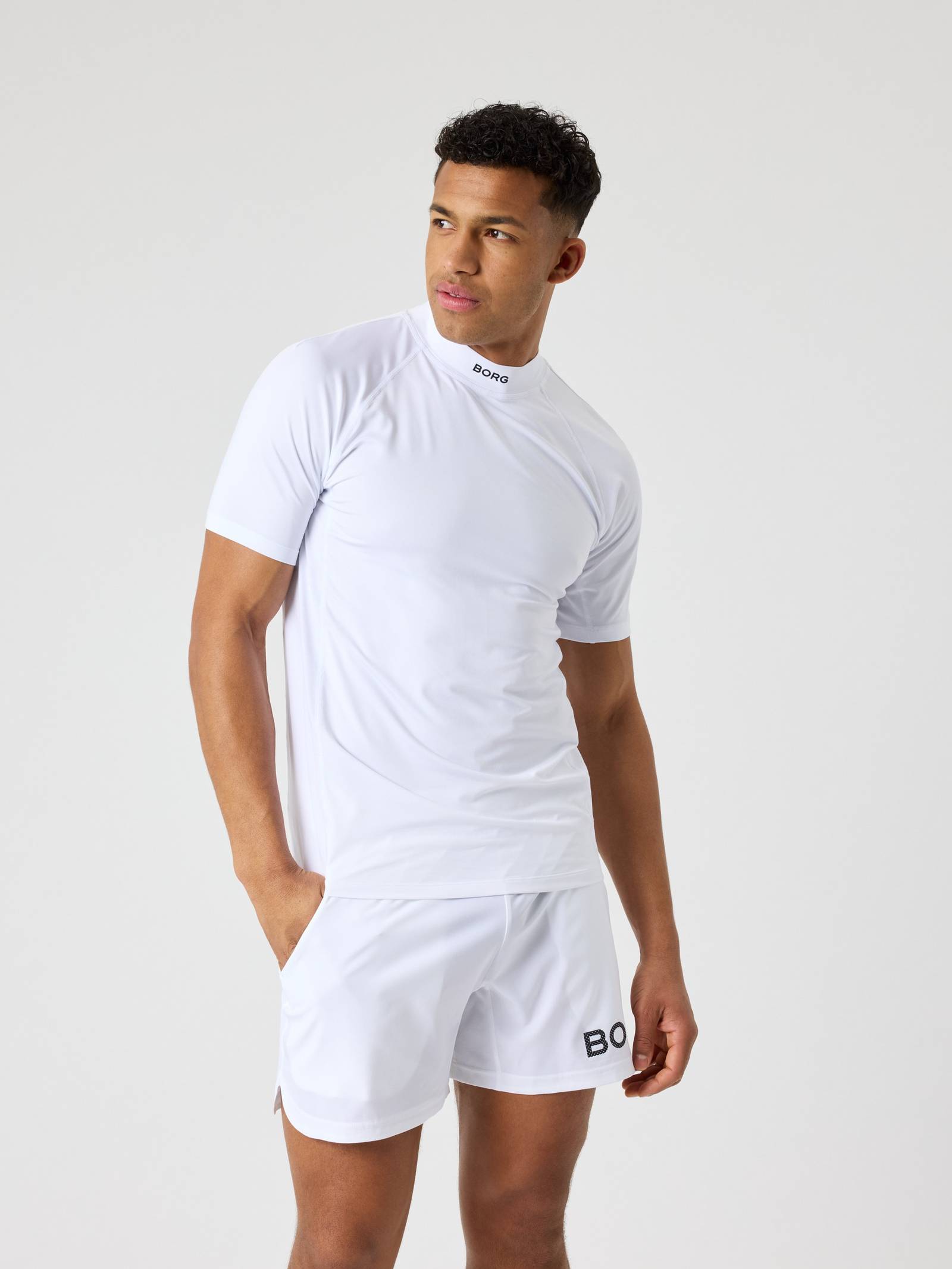Björn Borg - Borg Mock Neck T-Shirt Brilliant White Men - Image 1