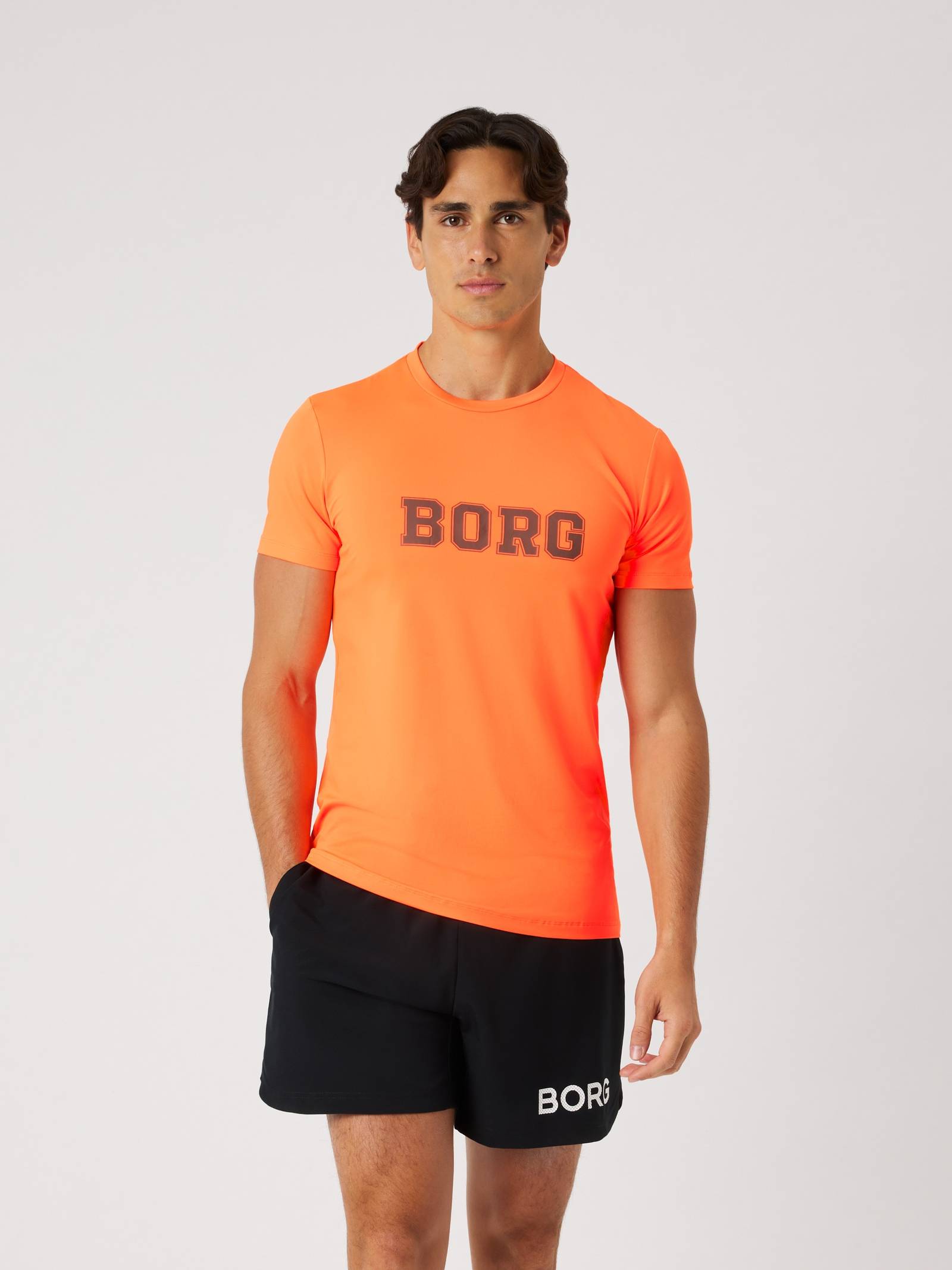 Björn Borg - Borg Graphic T-Shirt Shocking Orange Men - Image 1