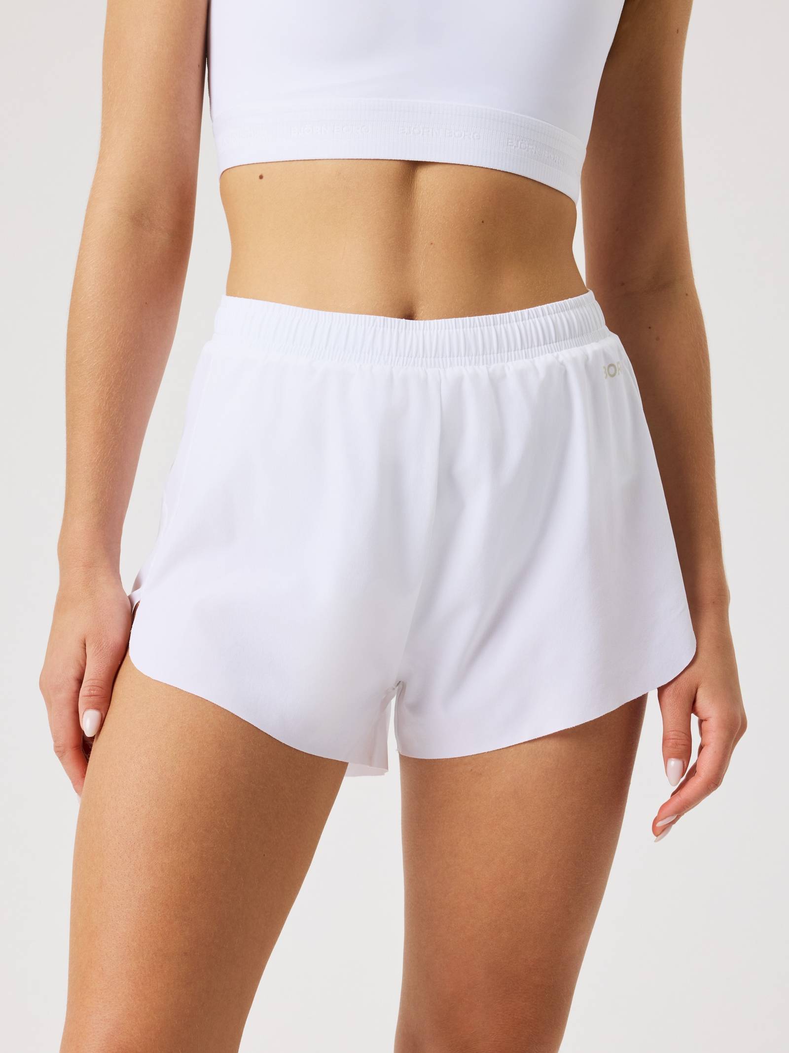 Björn Borg - Borg Performance 2 In 1 Shorts Brilliant White Women - Image 1