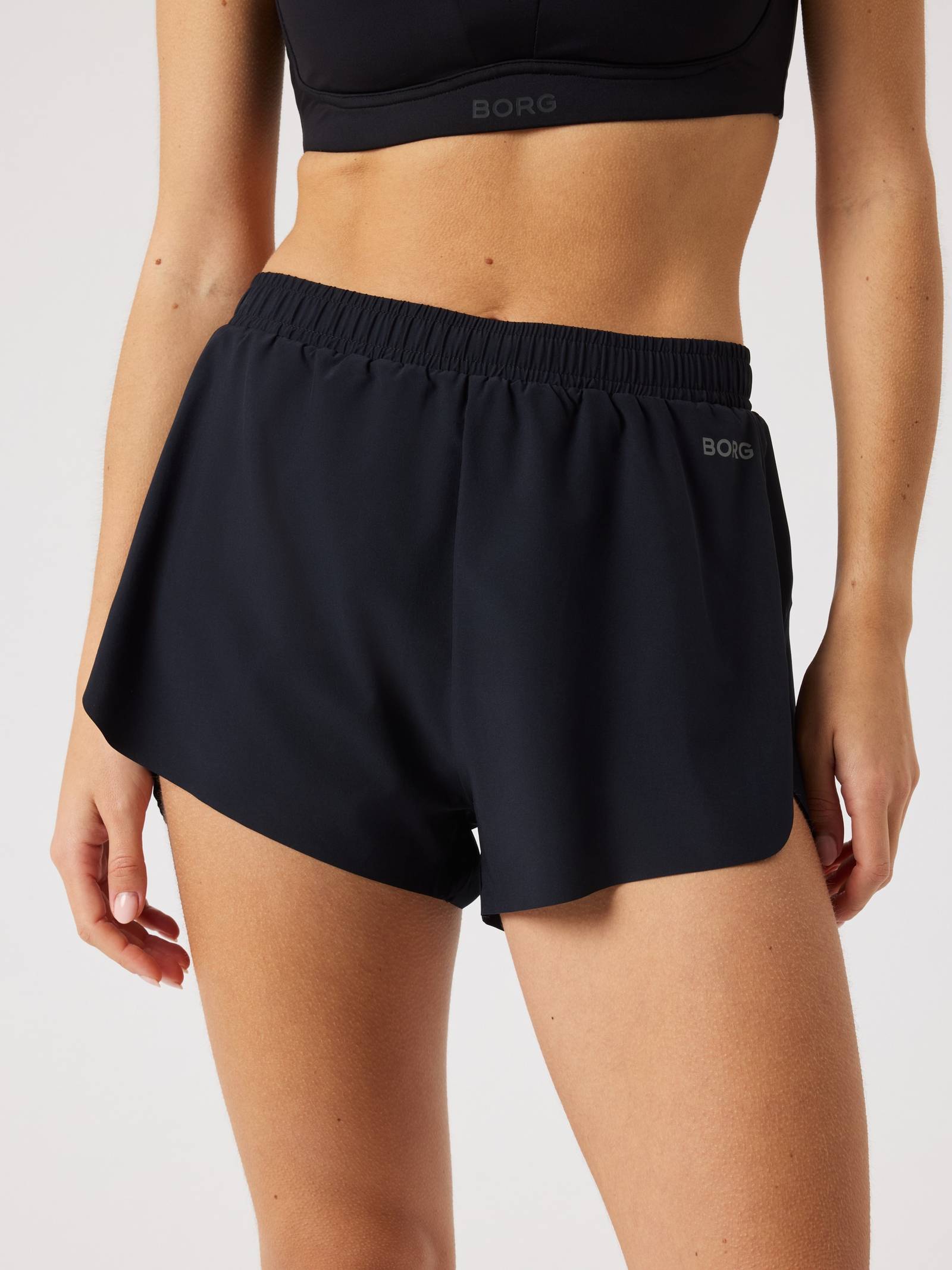 Björn Borg - Borg Performance 2 In 1 Shorts Black Beauty Women - Image 1