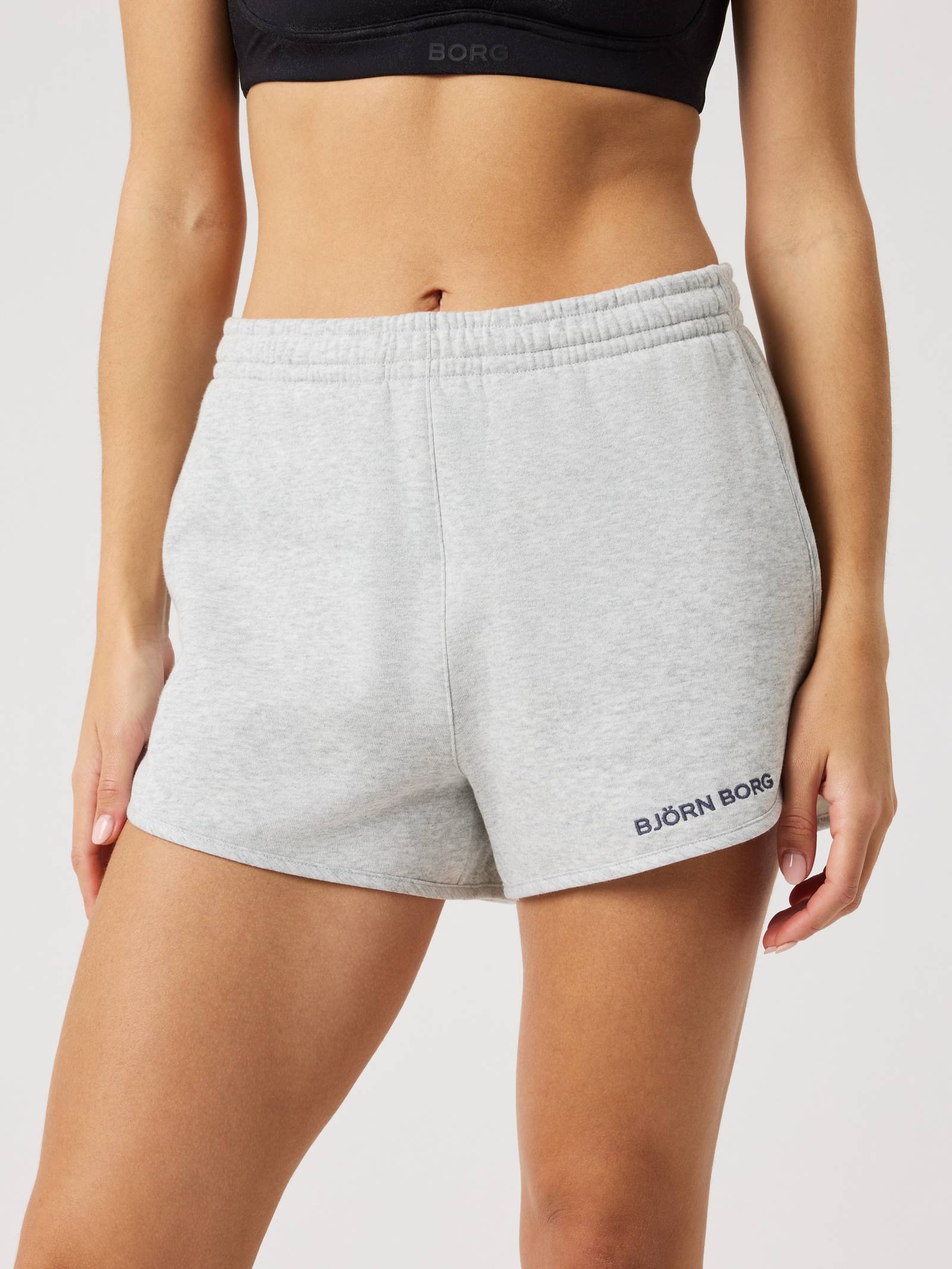 Björn Borg - Borg Sweatshorts Ultra Light Grey Melange Dam - Image 1