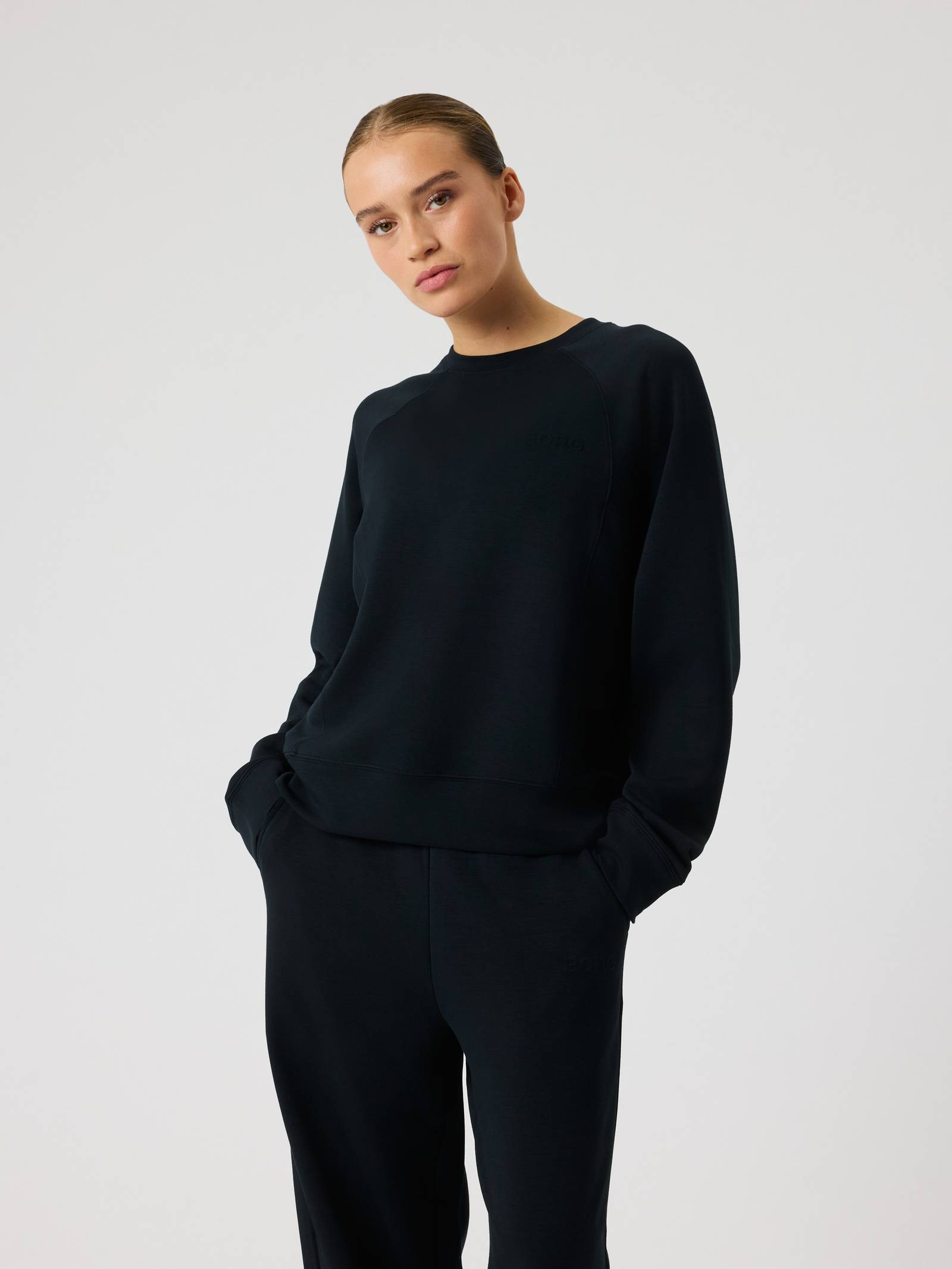 Björn Borg - Studio Soft Sweatshirt Black Beauty Dam - Image 1